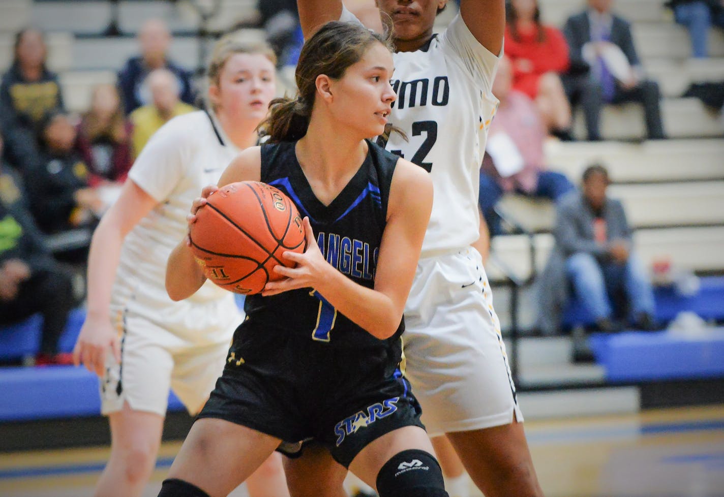 Holy Angels guard Francesca (Frankie) Vascellero in action earlier this season.