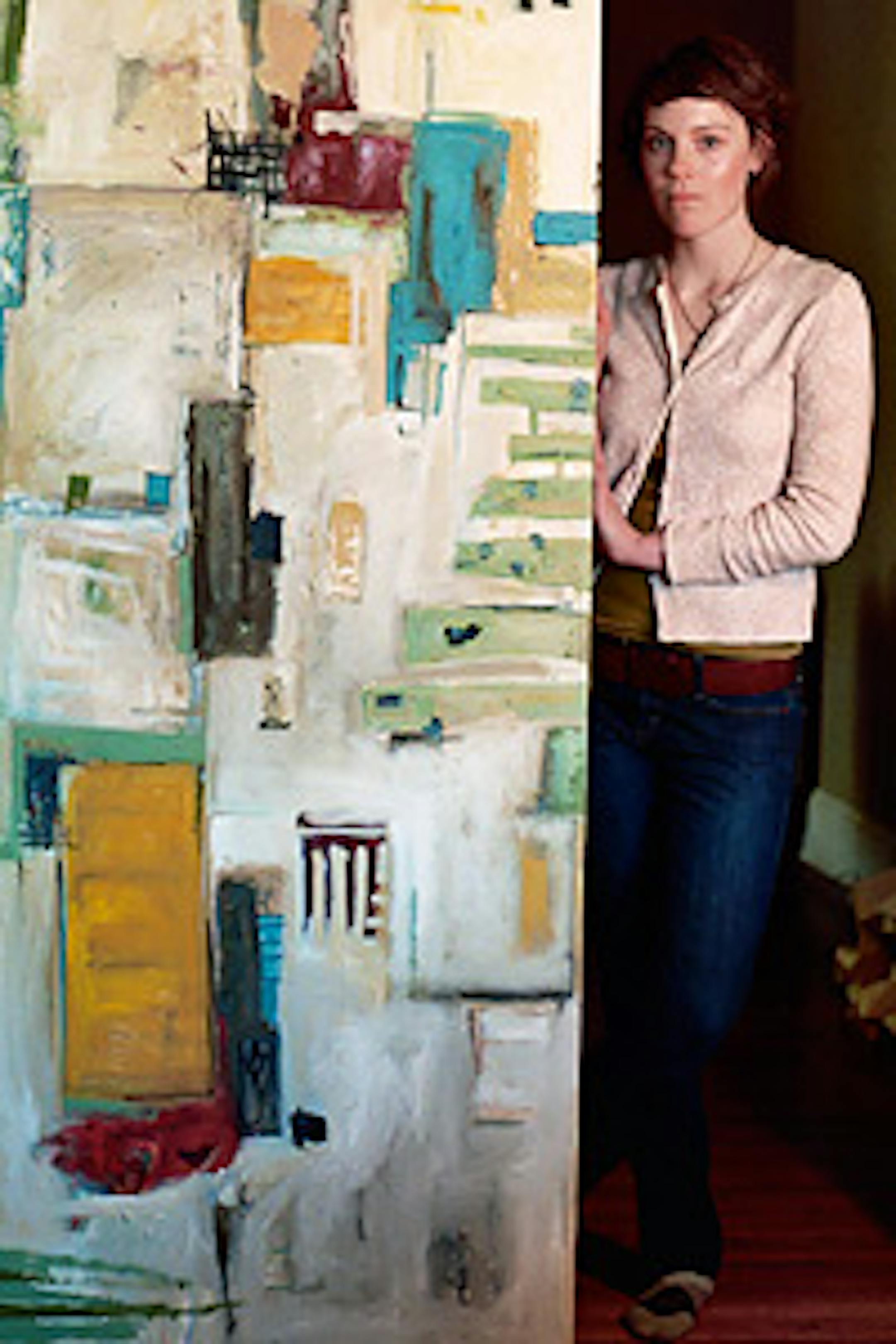 Torey Bonar's abstract paintings.