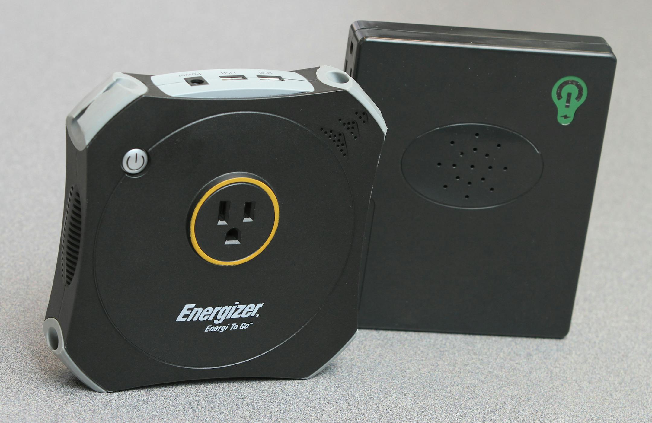 (left) Whiteboard redesign of an Energizer battery booster and the original product at right. Photographed on 4/4/13 at the Eden Prairie MN., headquarters. Whiteboard Product Solutions designs prototypes and solves manufacturing design problems for hundreds of companies such as 3M, Toro, Arctic Cat, Ecolab, Medtronic, etc. Whiteboard engineers/designers) design over a 1,000 products a year for 3M, Toro, Medtronic, and other firms that need a new product or need to flesh out why a product won't w