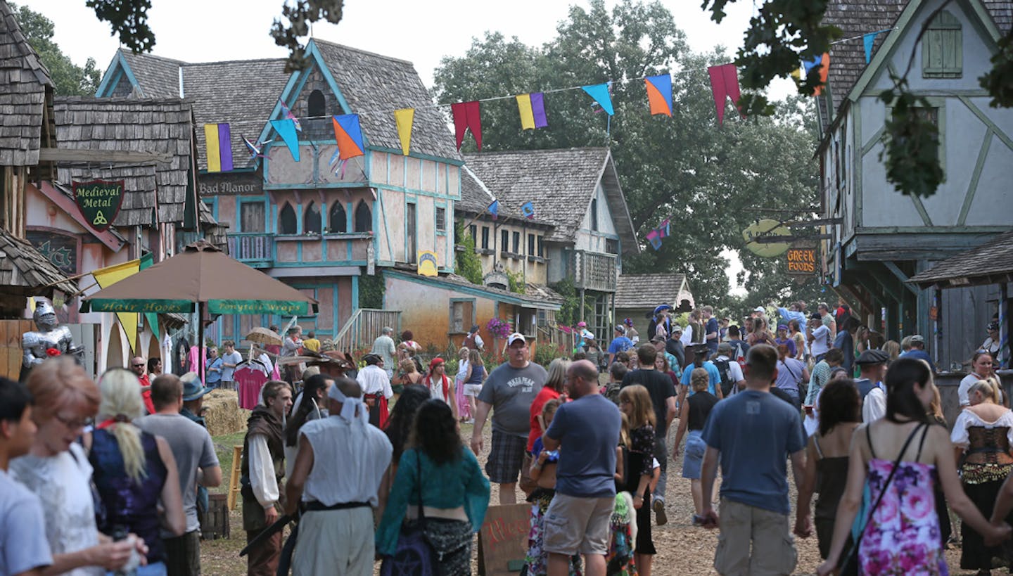 Thousands of people packed the streets at the Minnesota Renaissance Festival during the opening day of its 43rd Season. The Minnesota Renaissance Festival runs through September 29th.