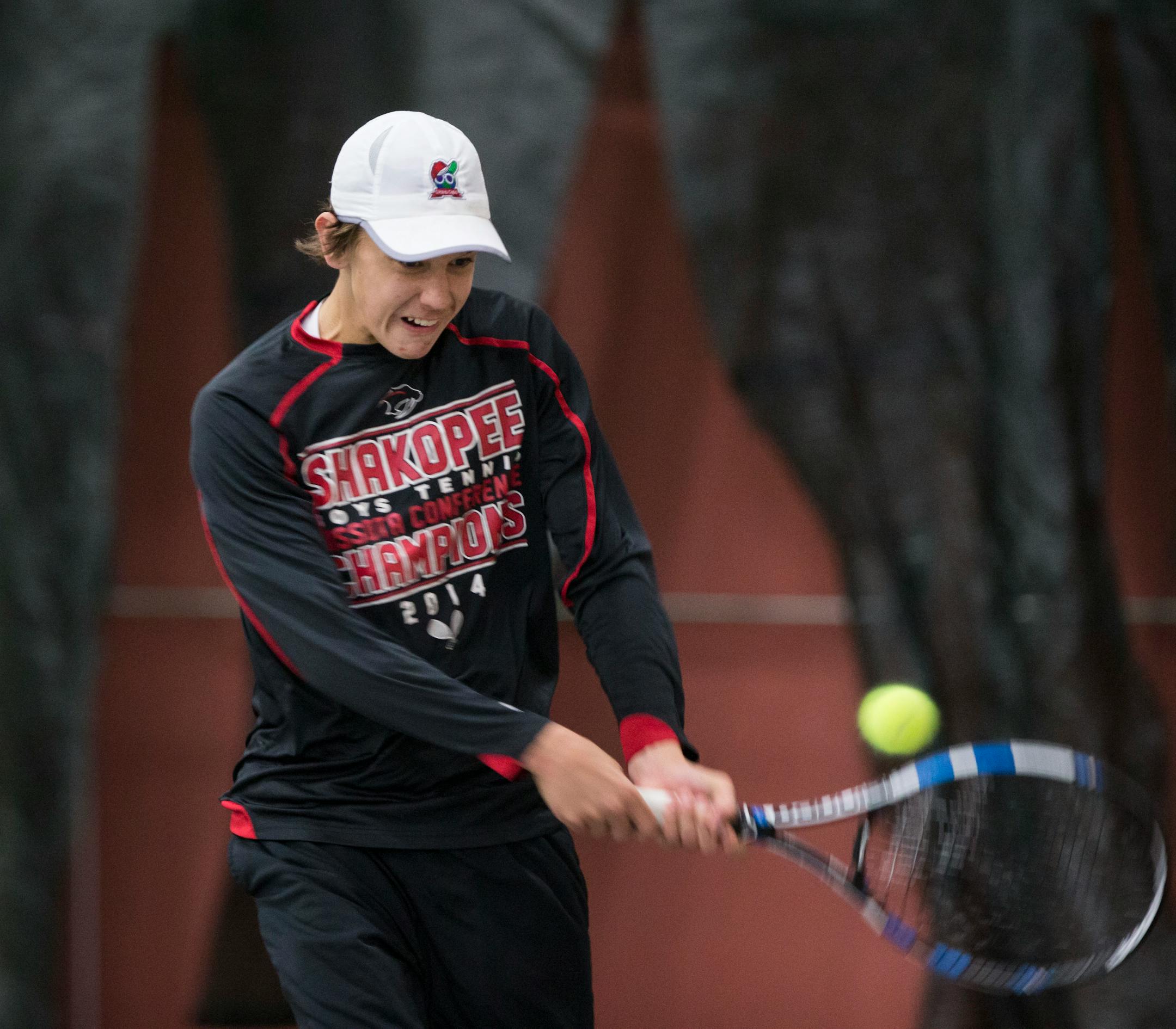 Shakopee junior Jackson Allen, third in Class 2A singles last year, leads the quickly improving Sabers.