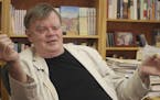 In this July 26, 2017 photo, Garrison Keillor, creator and former host of, "A Prairie Home Companion," talks at his St. Paul, Minn., office. Now that 