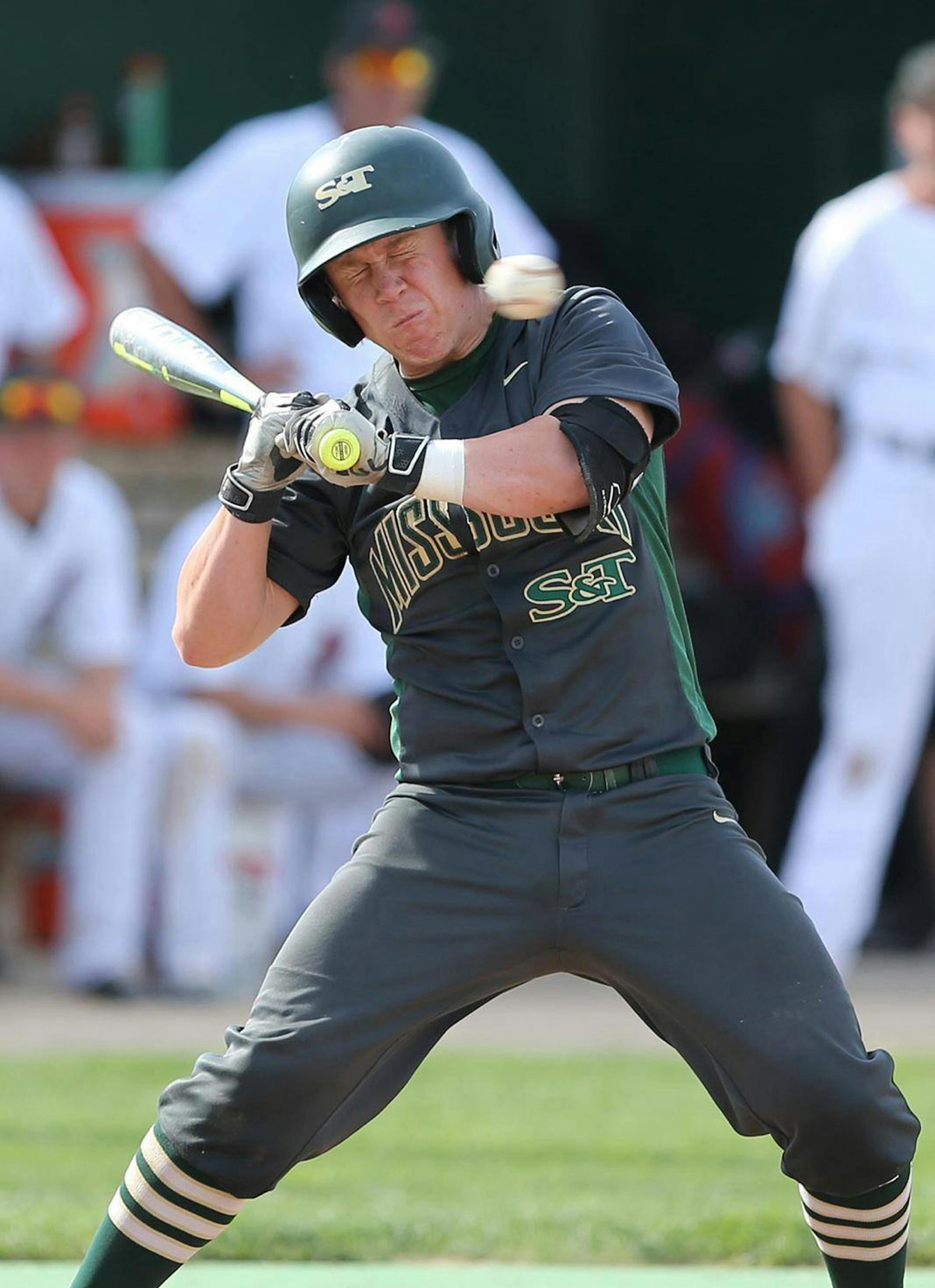 Melinda Bennett of Plymouth sent in this photo of her son, Justus Nelson, who plays at Missouri University of Science and Technology. "My son isnt a big fan of the photo, but i think it captures the risks of the game perfectly," says Melinda. Fan Steve Johnson snapped the photo.[focus052817 ORG XMIT: kUMkJaTypgTfTH-KipK8