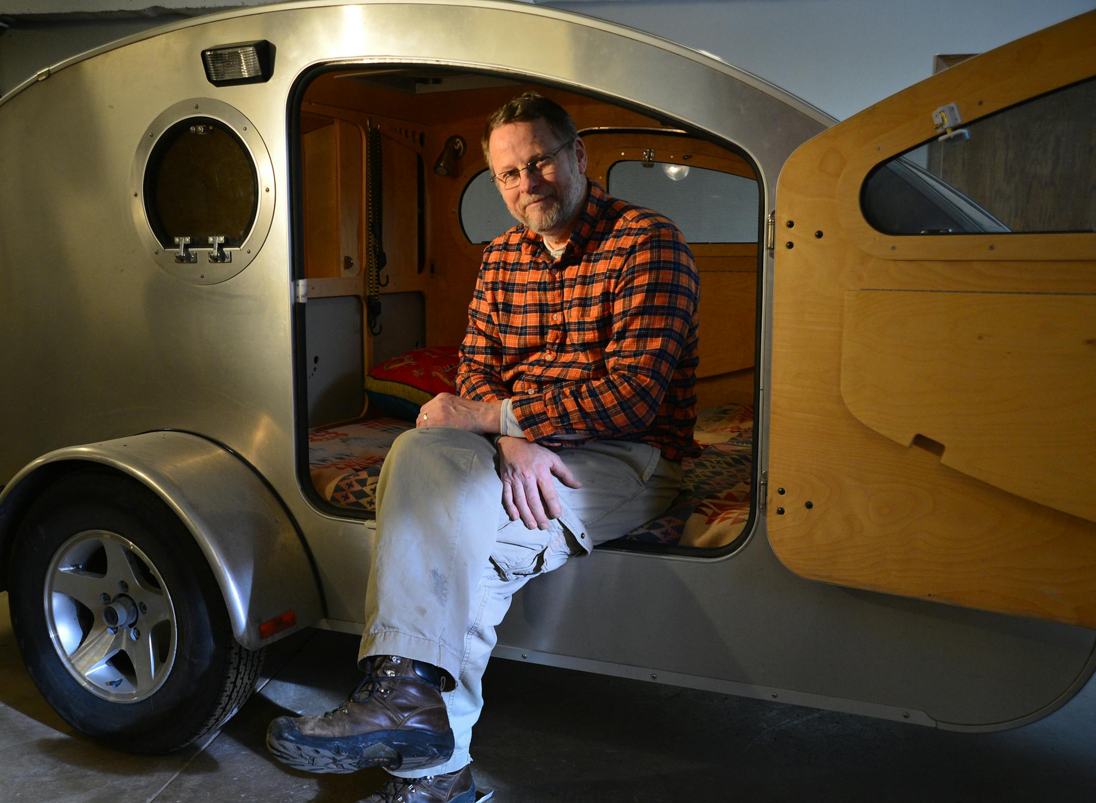 Bert Taylor started building tiny, tear-drop shaped RV trailers last year. Now he can't make enough to keep up with demand.