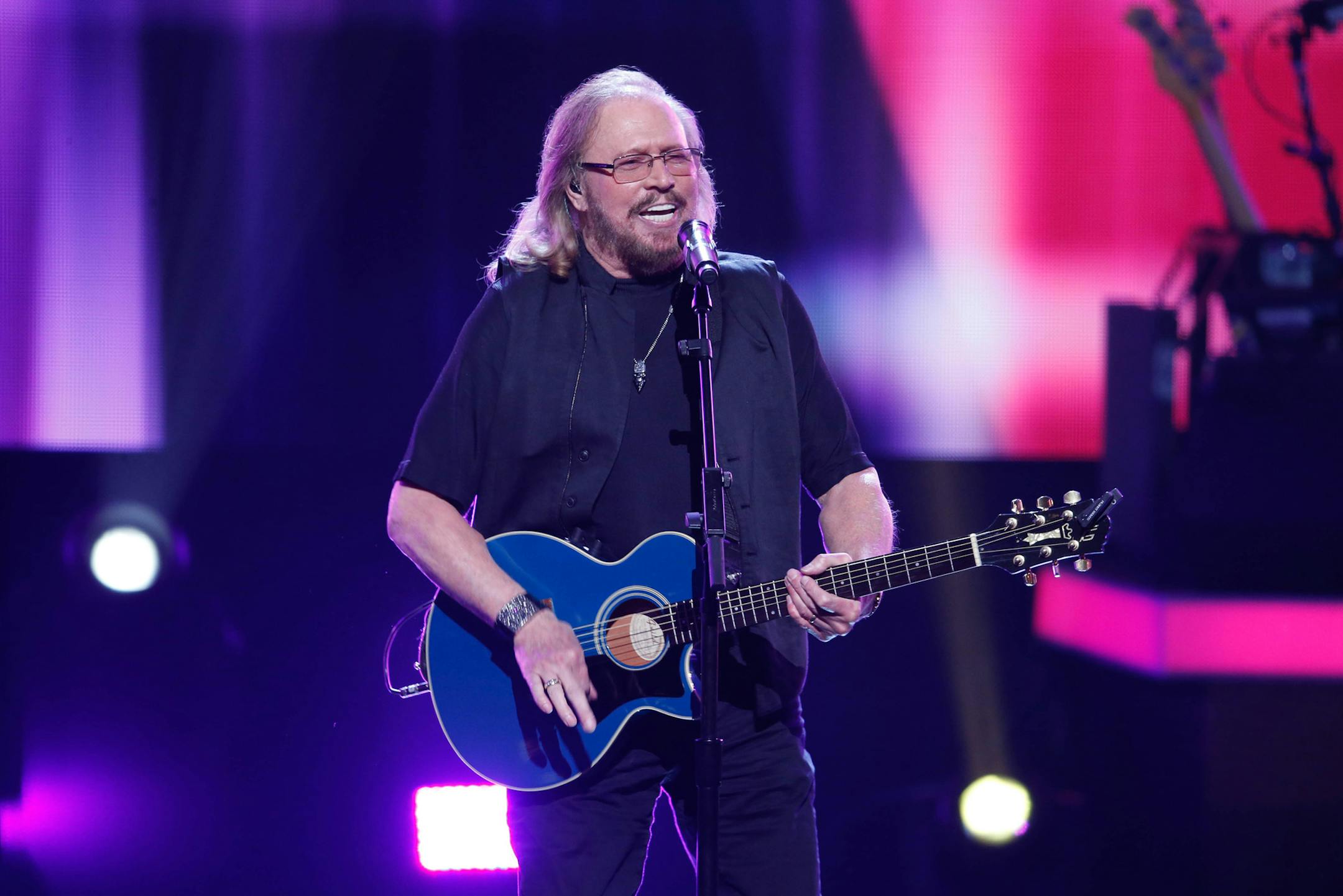 Barry Gibb in ìStayiní Alive: A Grammy Salute to the Music of the Bee Gees. î Photo: Monty Brinton/CBS