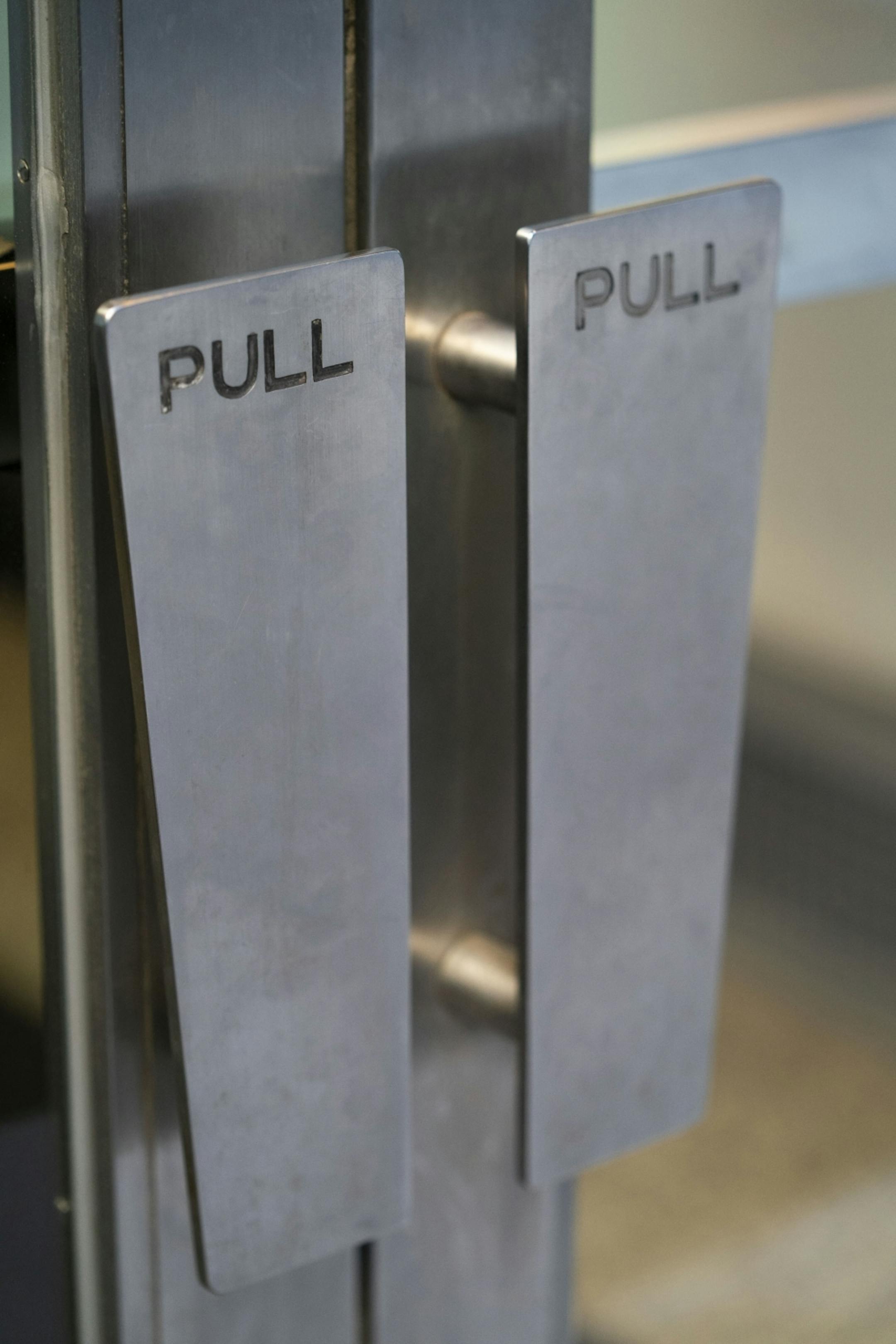 The Doors of Minneapolis. The Baker Building door handles. Photographed on Friday, January 4, 2019.