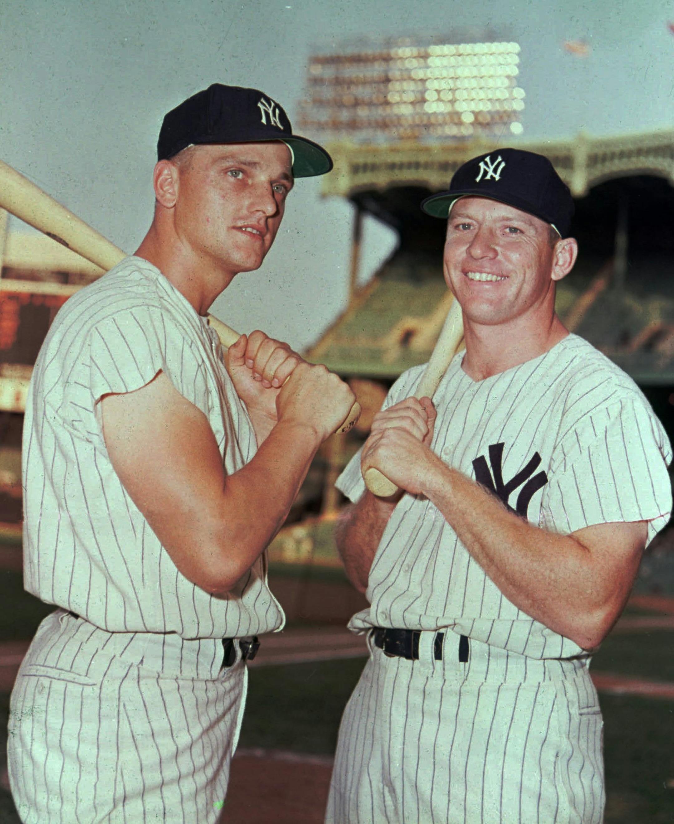 Mickey Mantle, right, and Roger Maris: 1961.