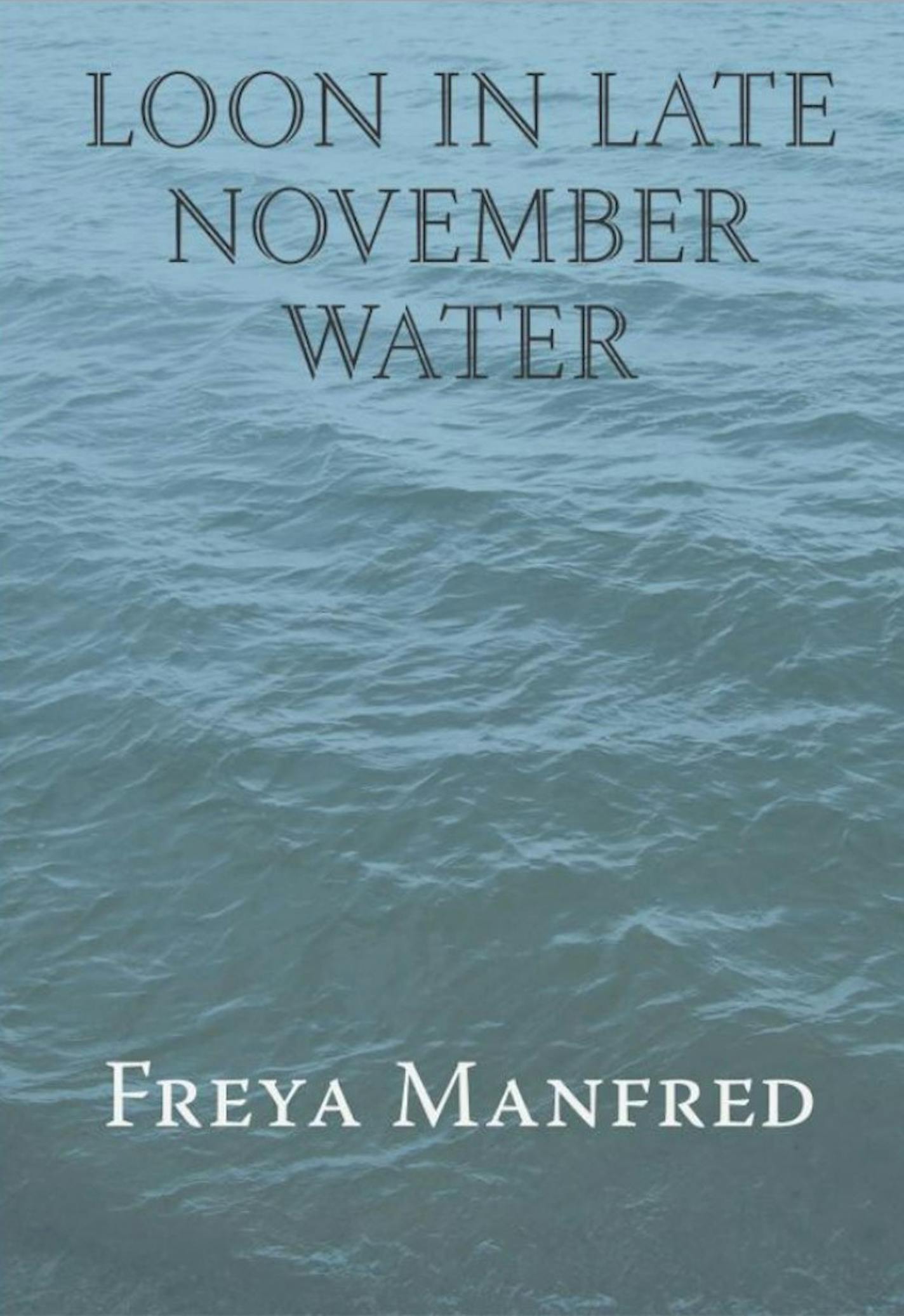 Loon in Late November Water by Freya Manfred