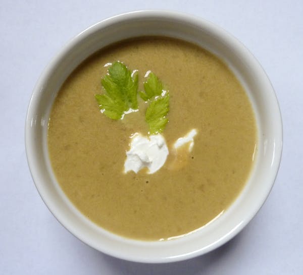 If you have extra chicken stock, try cream of celery soup.