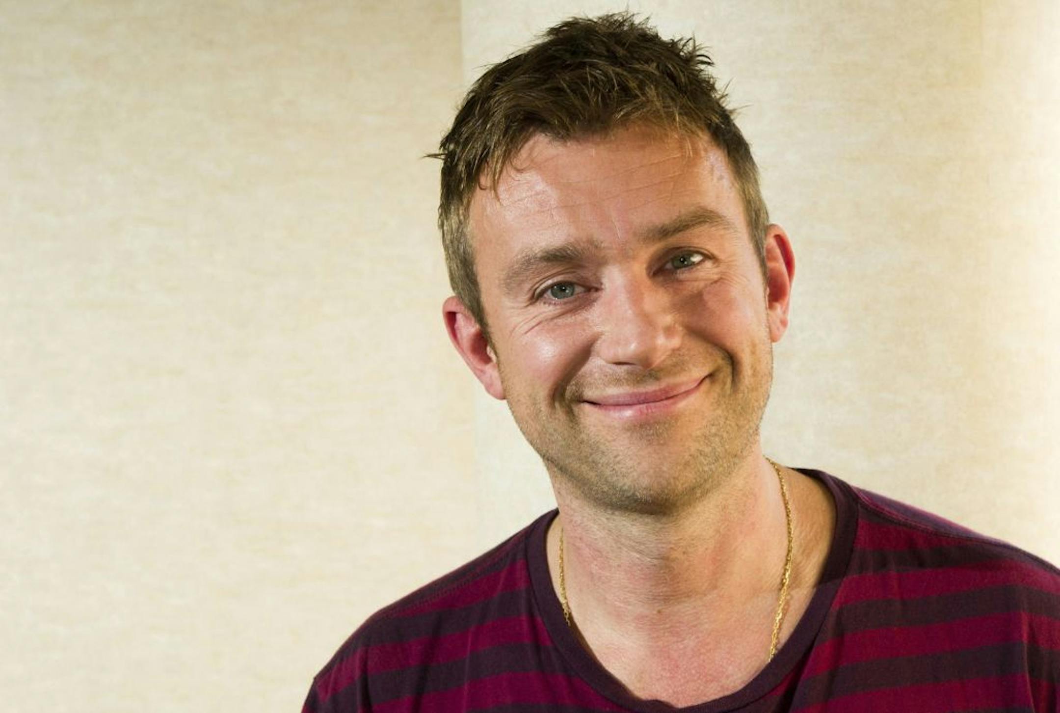 Damon Albarn from the band Gorillaz poses for a portrait at Madison Square Garden in New York, Friday, October 8, 2010.