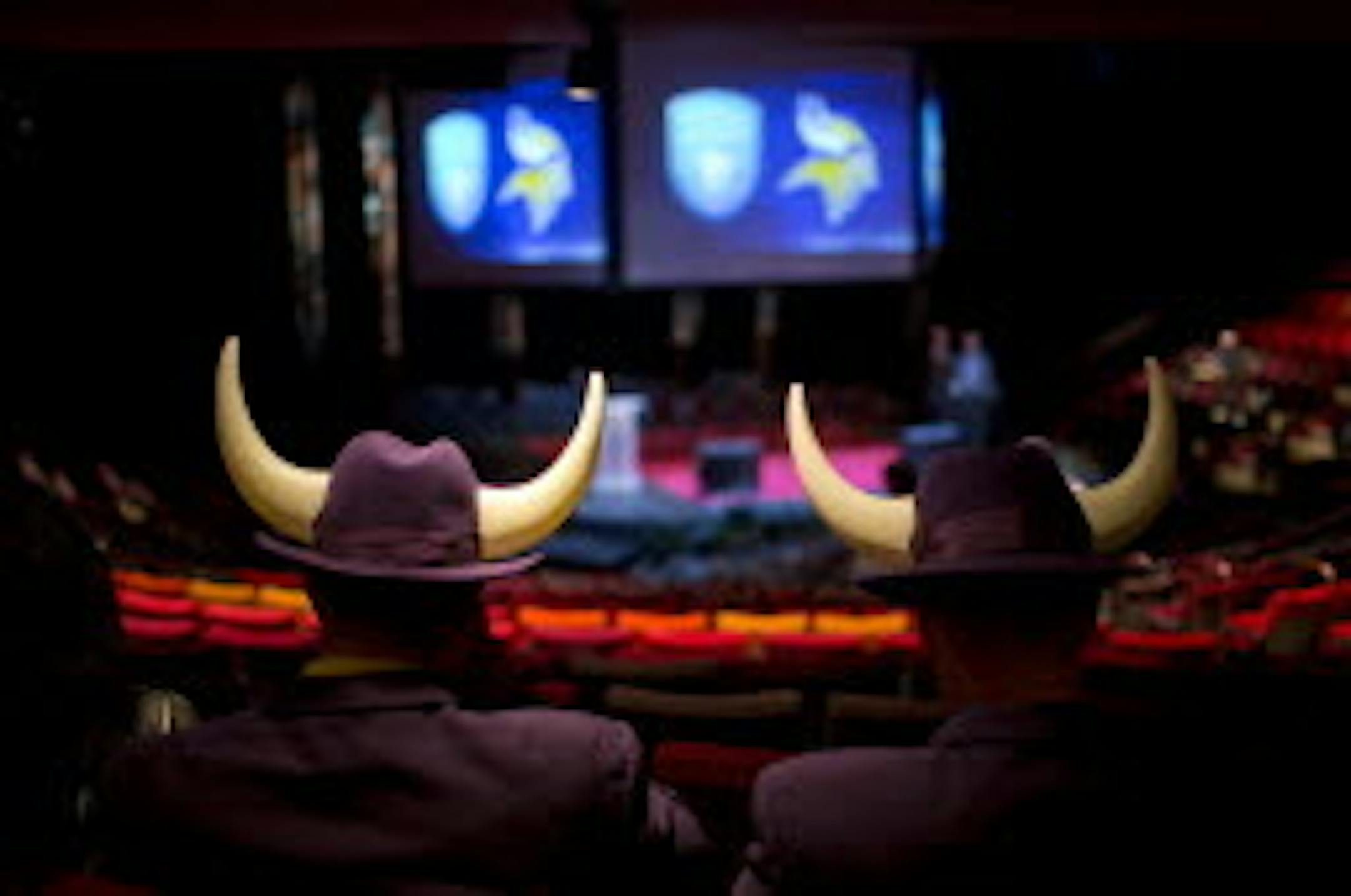 Minnesota Vikings fans waiting this spring for the unveiling of the design for the new stadium