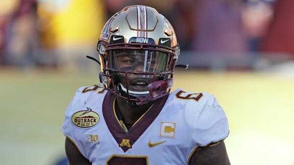 Minnesota wide receiver Tyler Johnson during the second half of the Outback Bowl NCAA college football game against Auburn Wednesday, Jan. 1, 2020, in