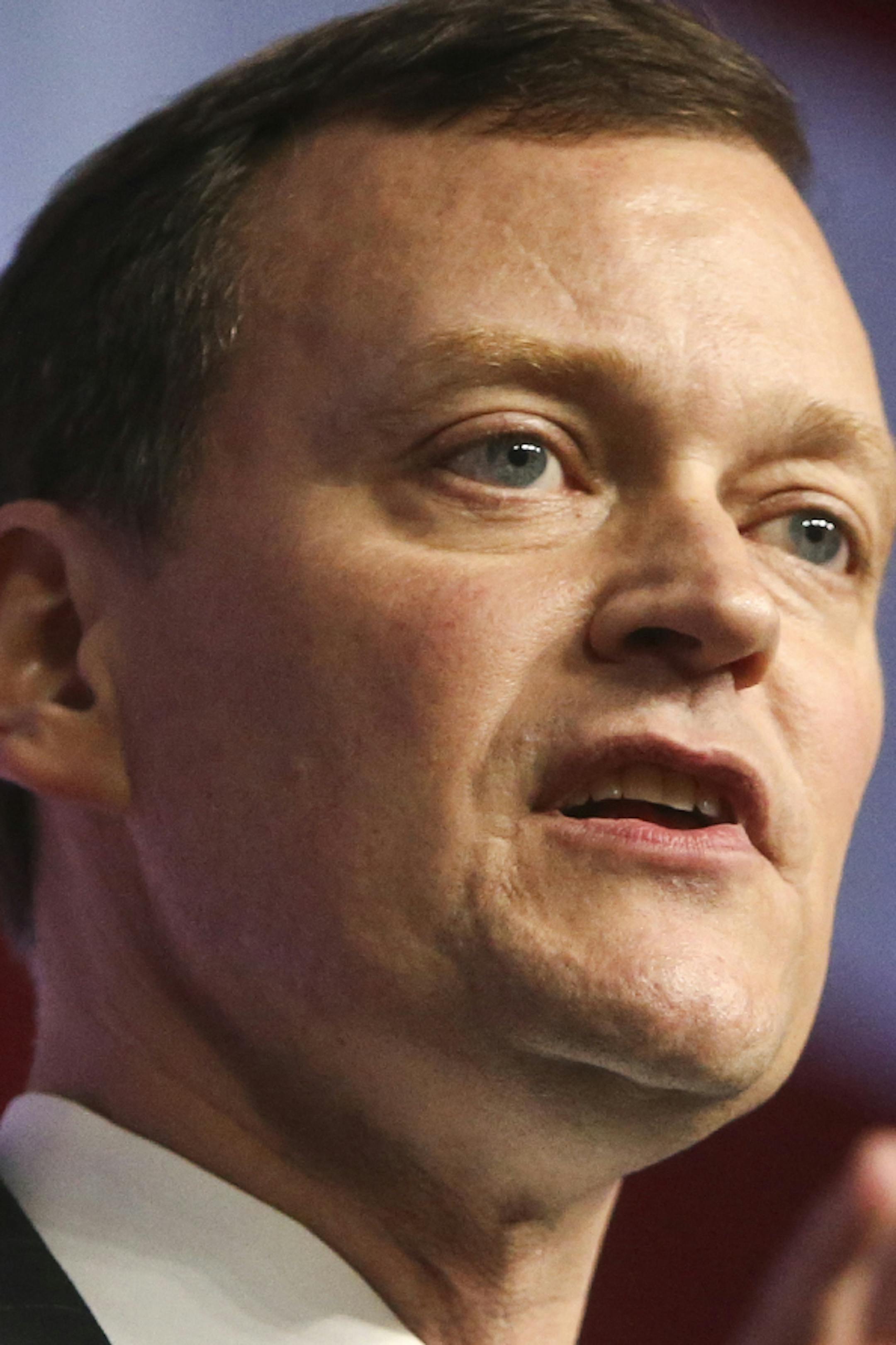 Republican Governor's candidate Jeff Johnson addressed delegates at the Minnesota Republican Party Convention at the Rochester Civic Center Saturday, May 30, 2014, in Rochester, MN.](DAVIDJOLES/STARTRIBUNE) djoles@startribune.com Minnesota Republican Party Convention at the Rochester Civic Center Saturday, May 31, 2014 ORG XMIT: MIN1405311645340062 ORG XMIT: MIN1405311704510077