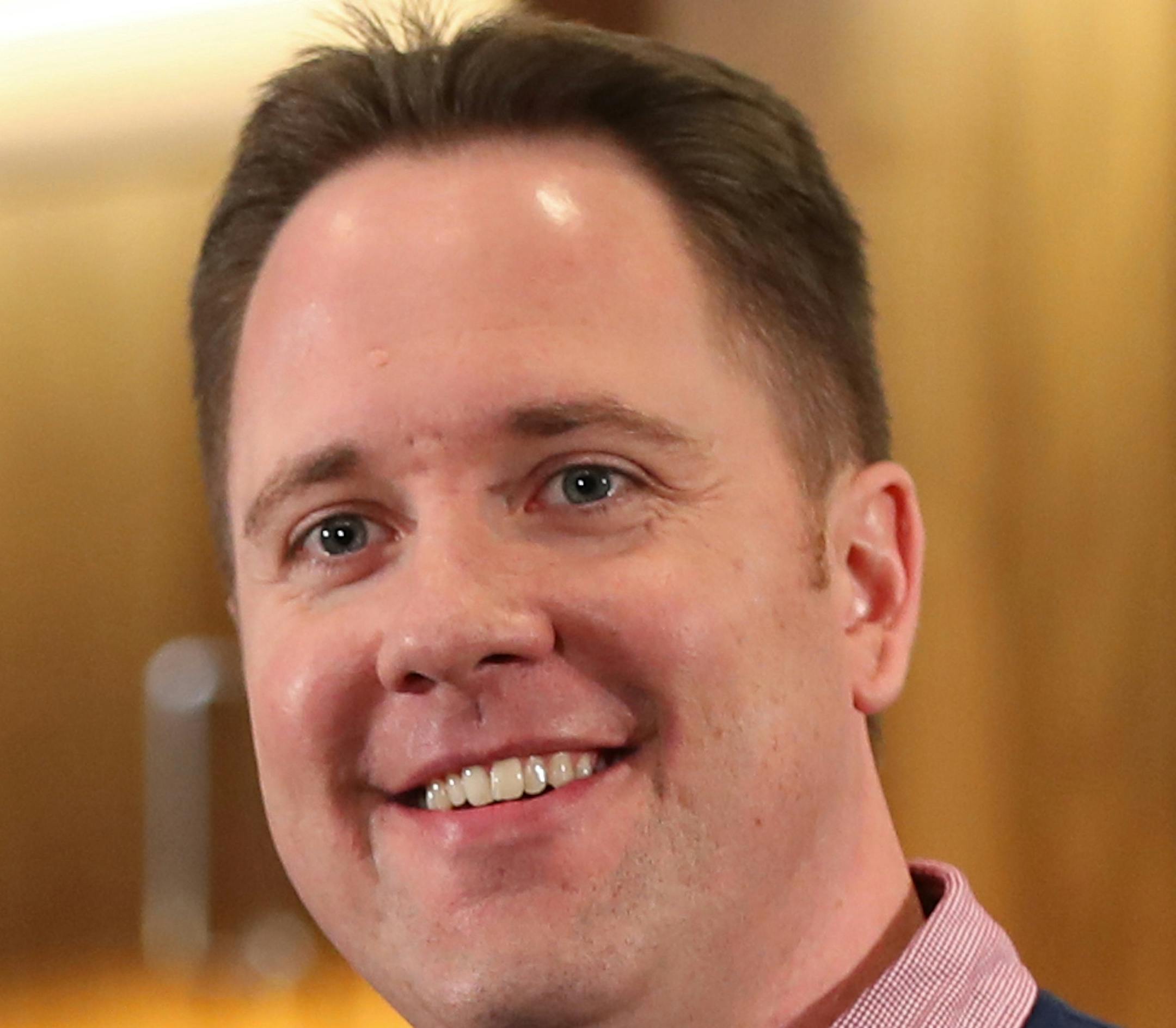 The Minnesota Twins and chief baseball officer Derek Falvey announced the contract extension of the team's skipper Paul Molitor inside the Target Field clubhouse on Tuesday, October 10, 2017. ] Shari L. Gross ï shari.gross@startribune.com Twins manager Paul Molitor and CBO Derek Falvey talk about the skipper's new deal. Twins manager Paul Molitor talks about his new contract, the future of the team. News conference is in the Twins clubhouse. ORG XMIT: MIN1710101303192178