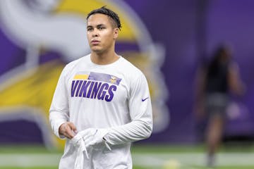 Vikings receiver Olabisi Johnson missed last season because of a knee injury. 