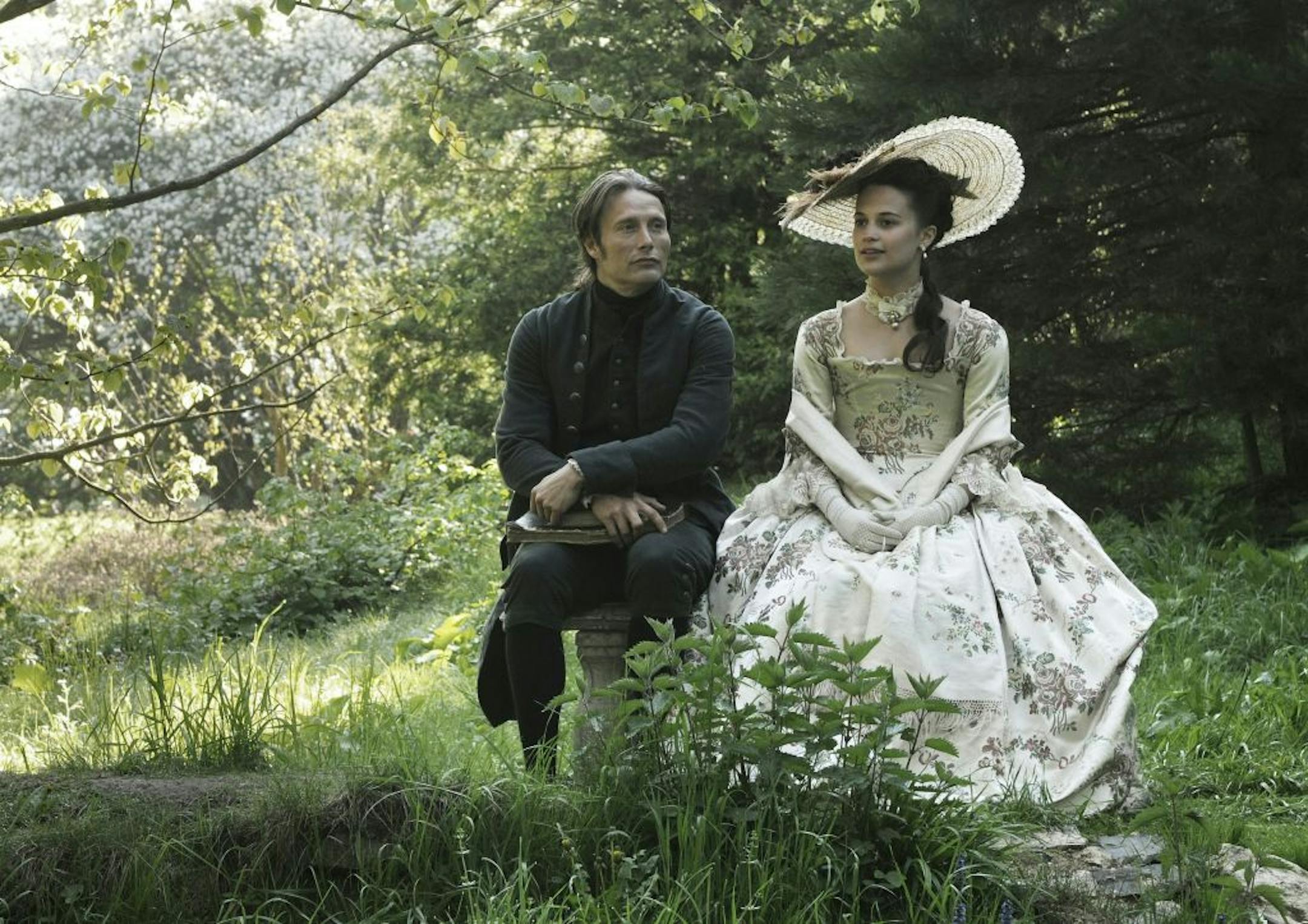 Alicia Vikander starred with Mads Mikkelsen in "A Royal Affair"