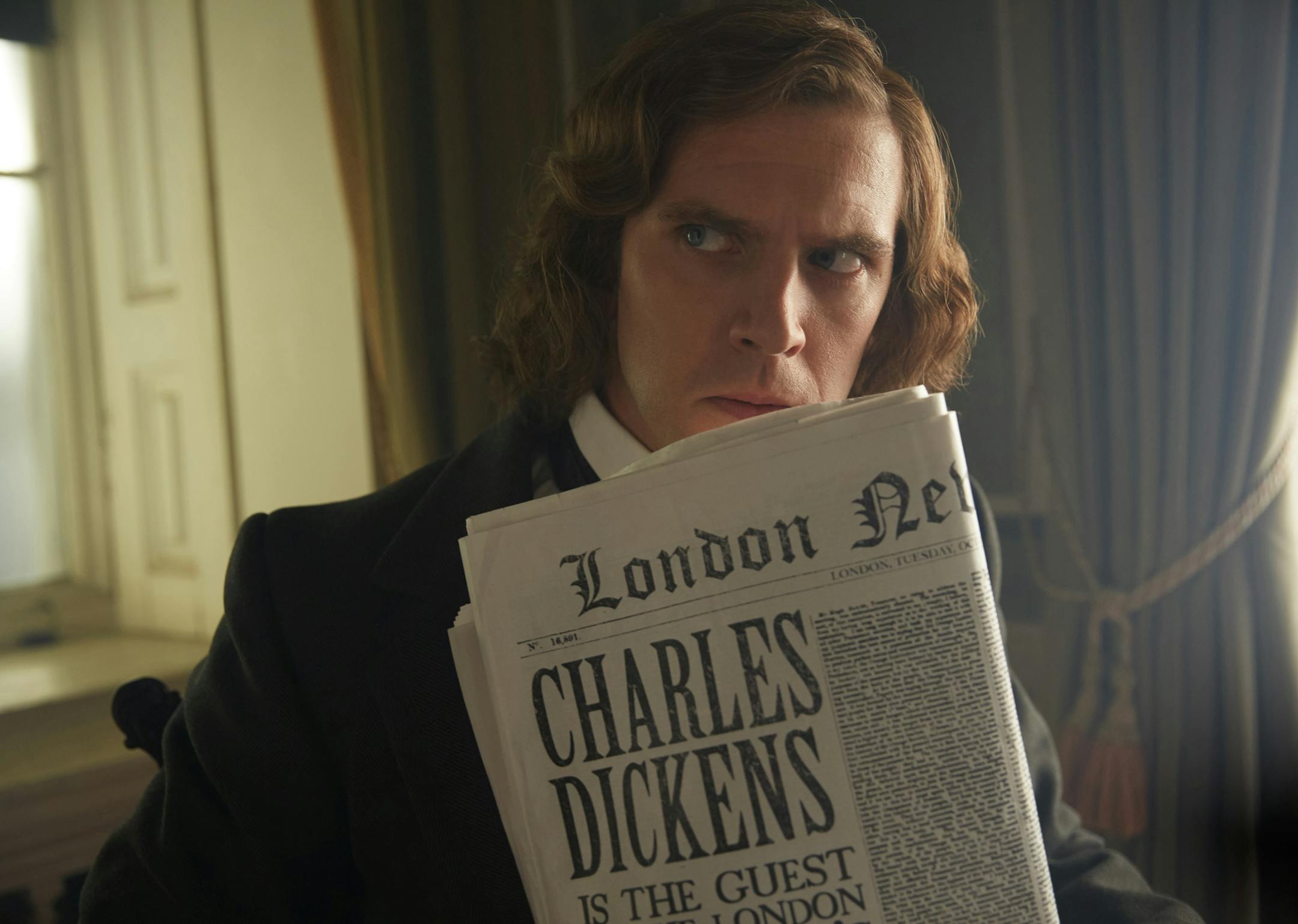 Dan Stevens as Charles Dickens in "The Man Who Invented Christmas."