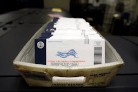 Mail-in ballots for the 2020 general election awaited sorting at the Chester County Voter Services office in West Chester, Pa.
