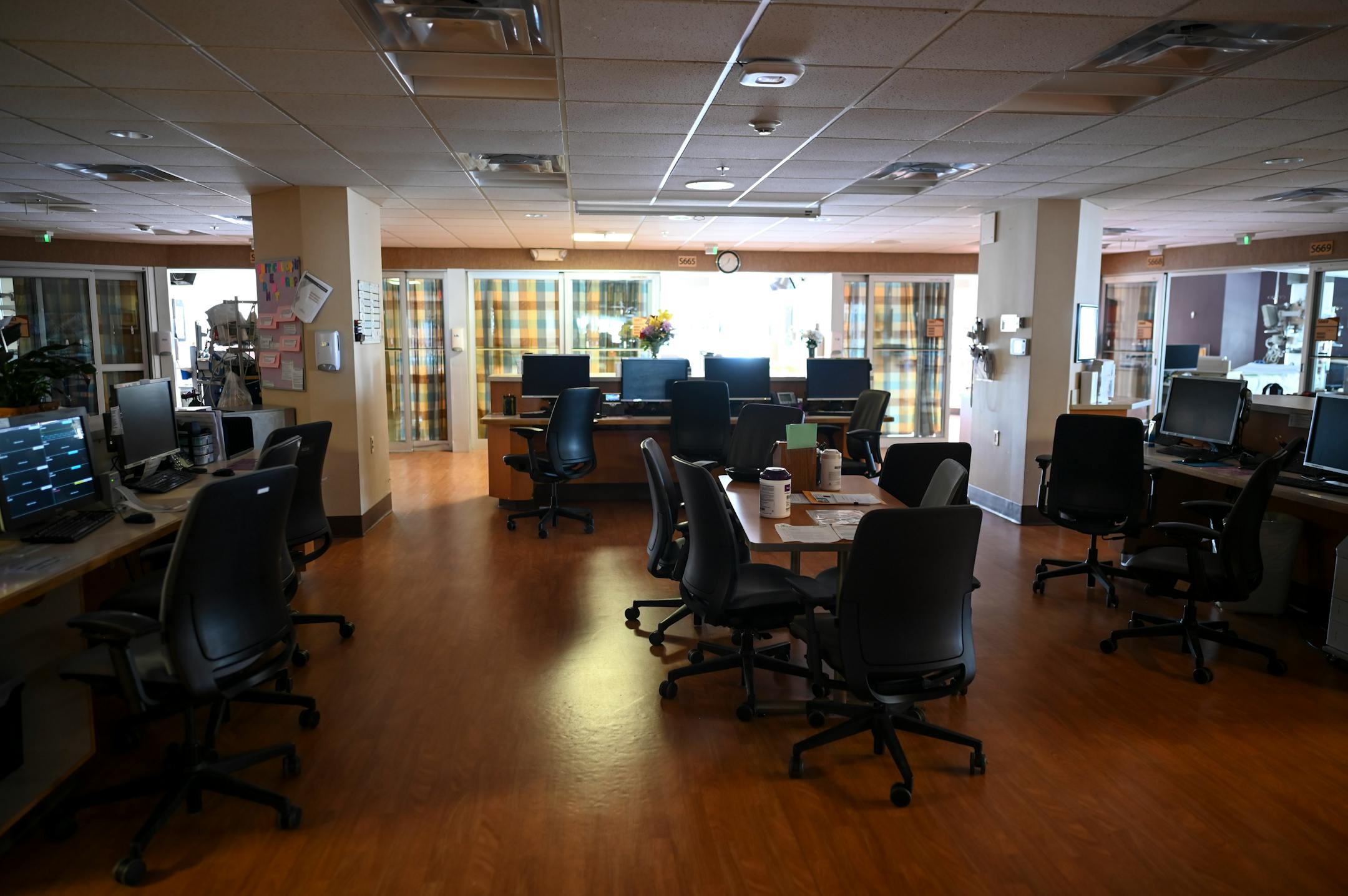 The now-vacant South 6 Intensive Care Unit at North Memorial Health Hospital.