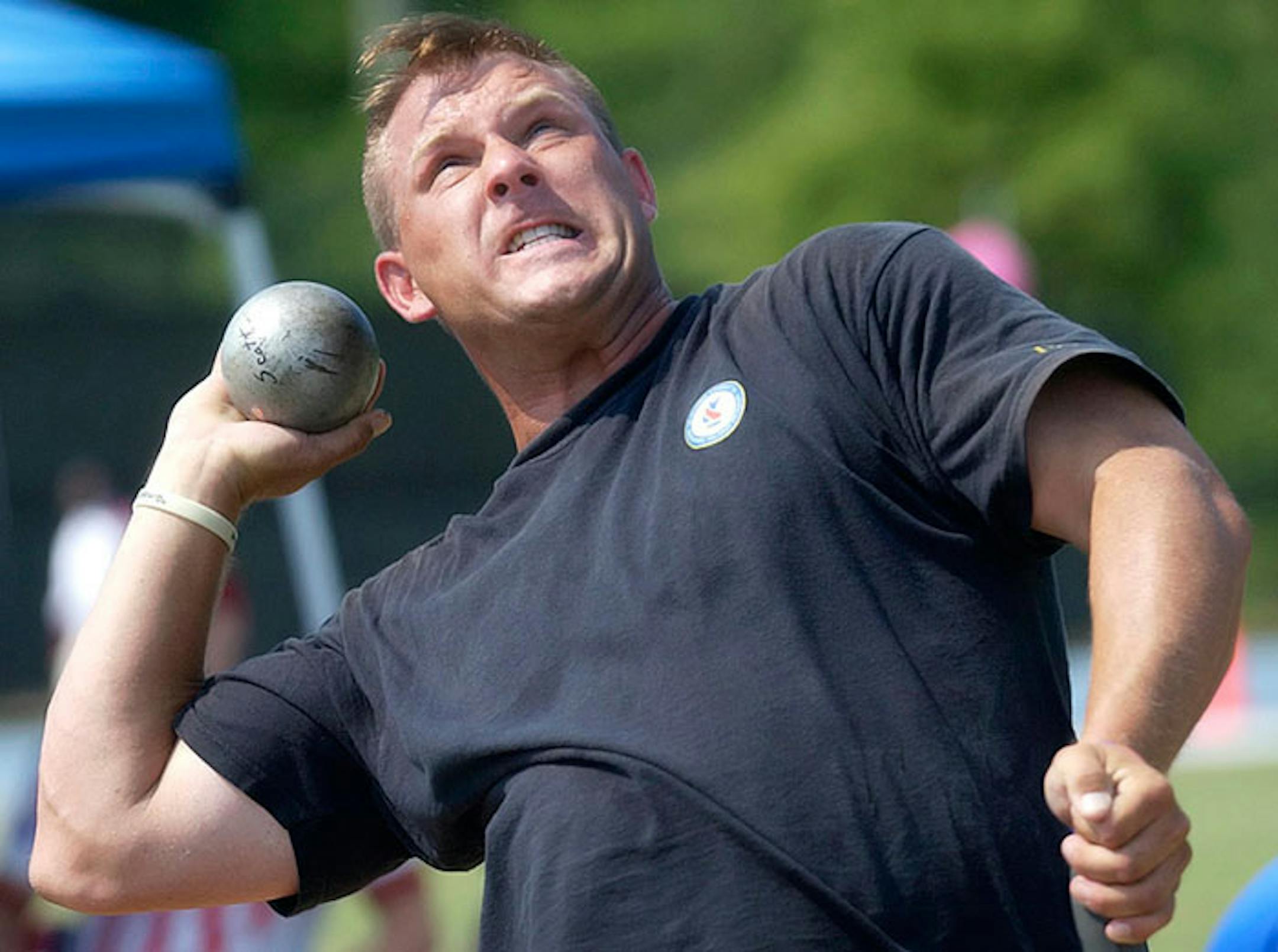 PHOTO COURTESY OF SCOTT WINKLER ... Scott Winkler shown here in Birmingham, Ala., training last spring. Winkler, is a paralympic athlete who was involved in a serious accident in Iraq and who tells an amazing story of despair, and how the paralympics brought him back among the living.