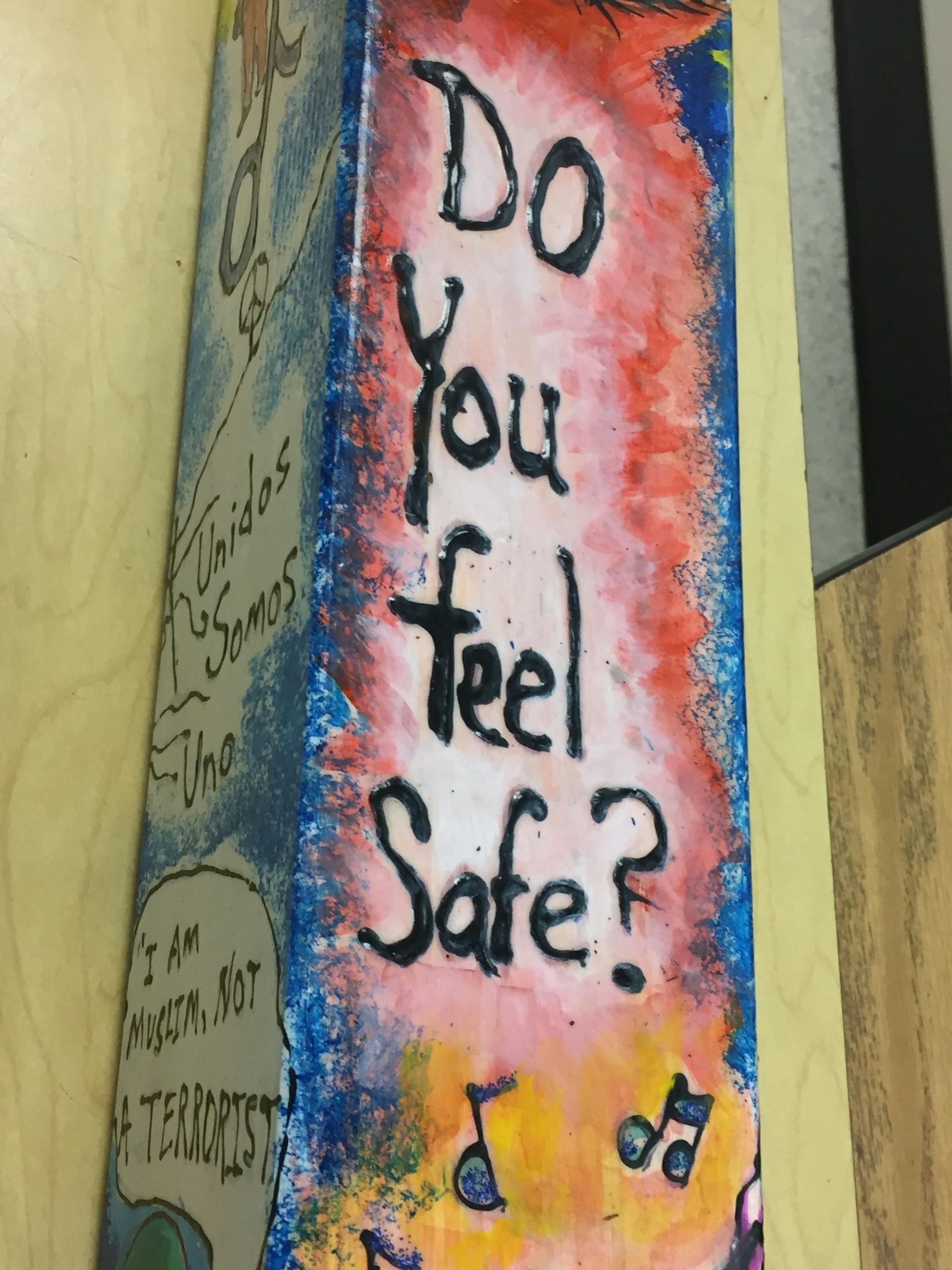 South High students worked with a group of artists to create an artwork to help restore their relationship with law enforcement.