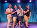 The cast of "Forever Plaid" at Mankato Playhouse (from left): Noah Thomas, Hans Bloedel, Matt Atwood and Paul Ragan.