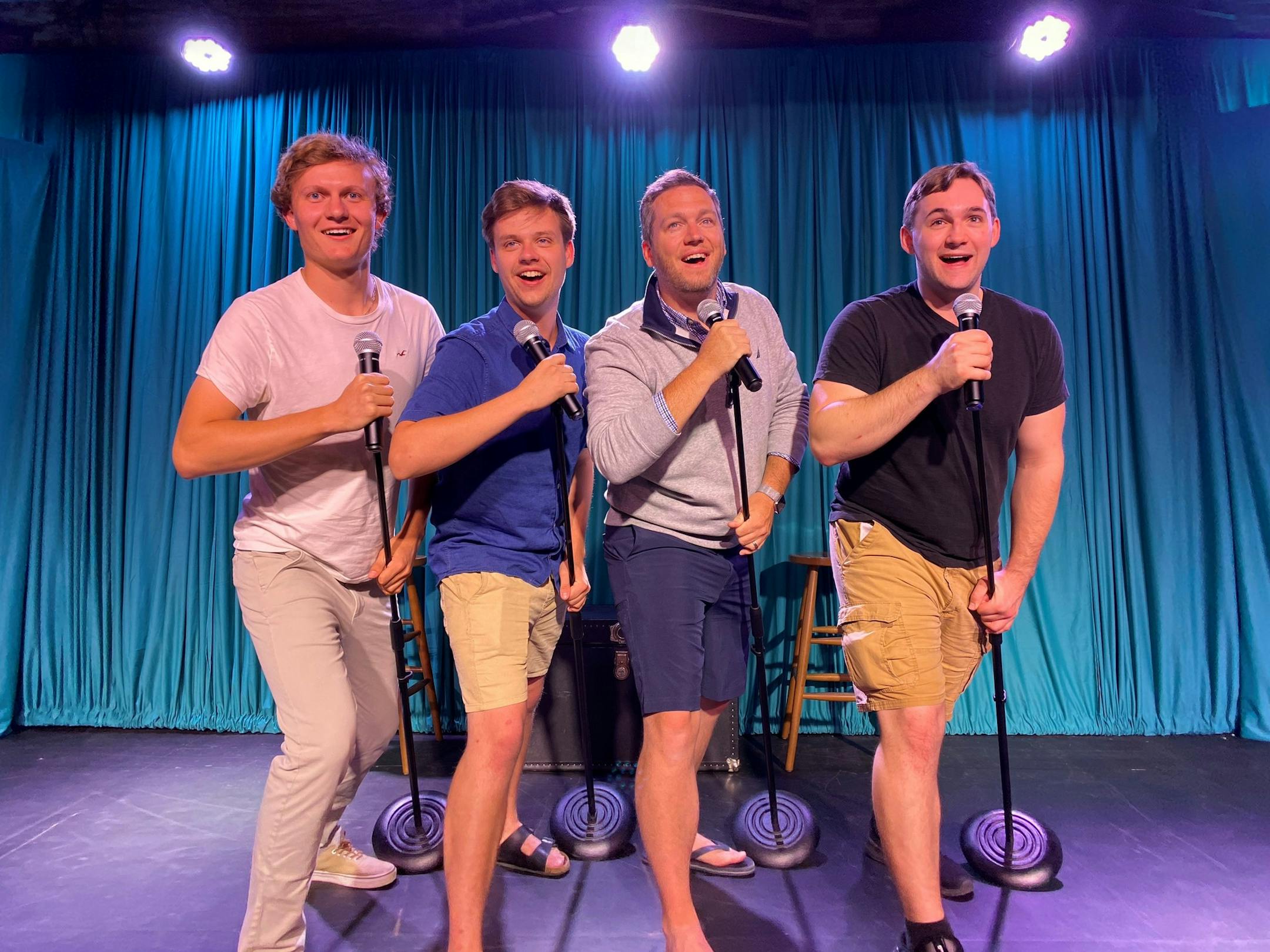 The cast of "Forever Plaid" at Mankato Playhouse (from left): Noah Thomas, Hans Bloedel, Matt Atwood and Paul Ragan.