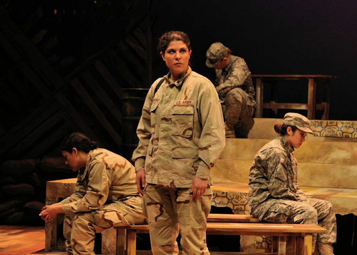 Shana Berg in a scene from "Lonely Soldiers: Women at War in Iraq."