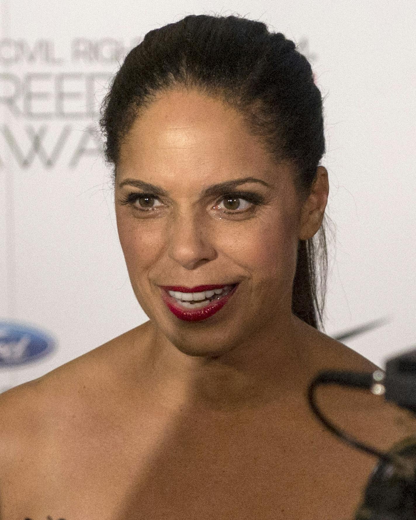 IMAGE DISTRIBUTED FOR THE NATIONAL CIVIL RIGHTS MUSEUM - Journalist Soledad O'Brien answers questions from the media during the National Civil Rights Museum's 25th Freedom Award Red Carpet event at the Cannon Center for the Performing Arts on Thursday, Oct. 20, 2016, in Memphis, Tenn. O'Brien is one seven recipients of this year's award, recognized for her work in critical social issues including race, poverty, and social injustice. (Brandon Dill/AP Images for National Civil Rights Museum)