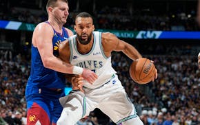 Nikola Jokic of the Nuggets and Rudy Gobert of the Wolves will square off Wednesday night.