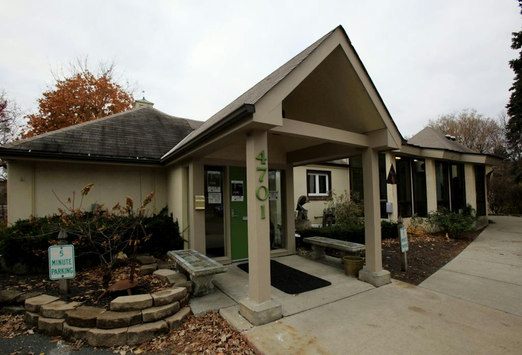 Exterior of the Edina Art Center in Edina, MN at on October 26, 2012.