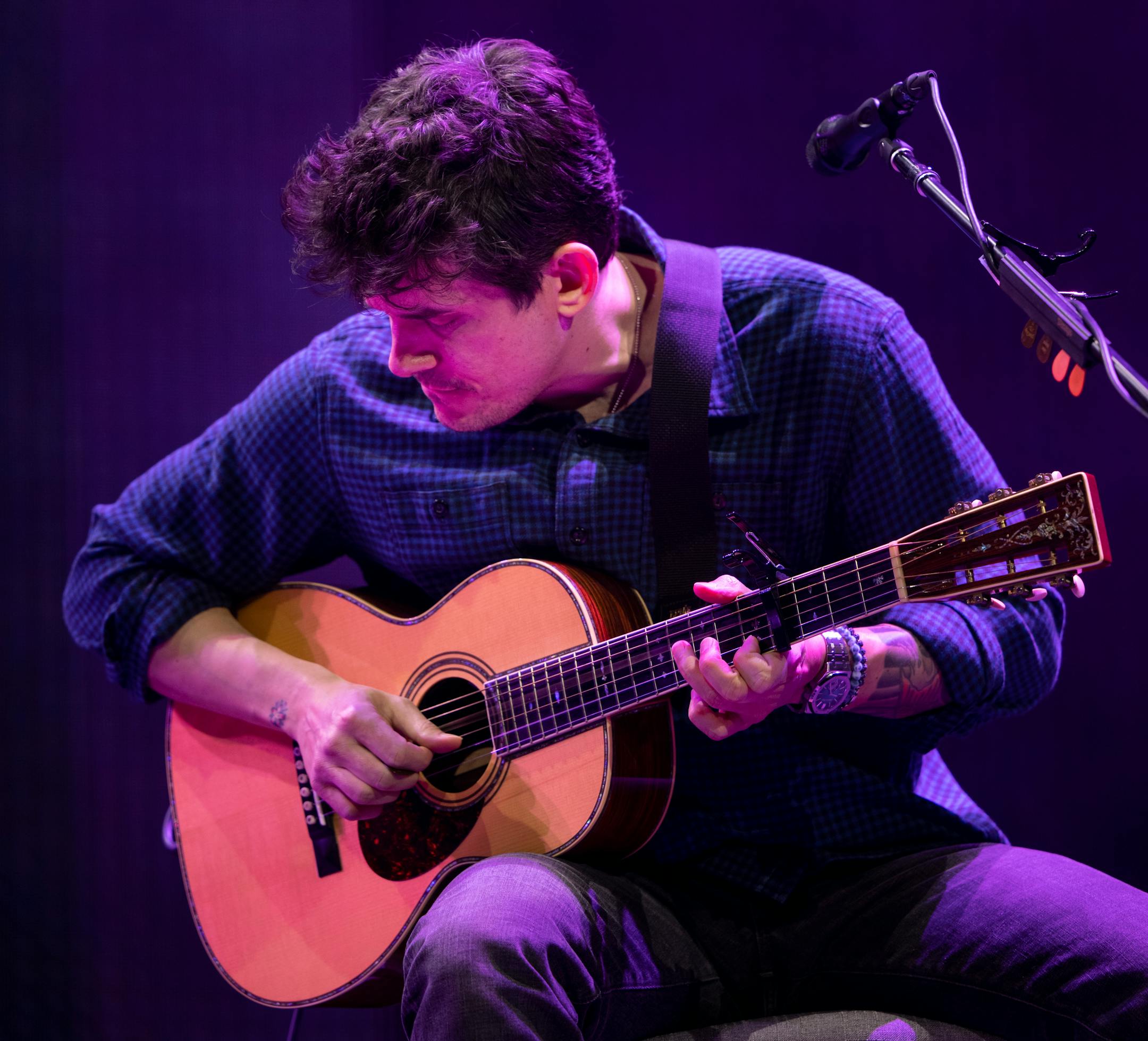 John Mayer performs.