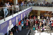 Minnesota State University, Mankato, students gathered at the student union in 2016.