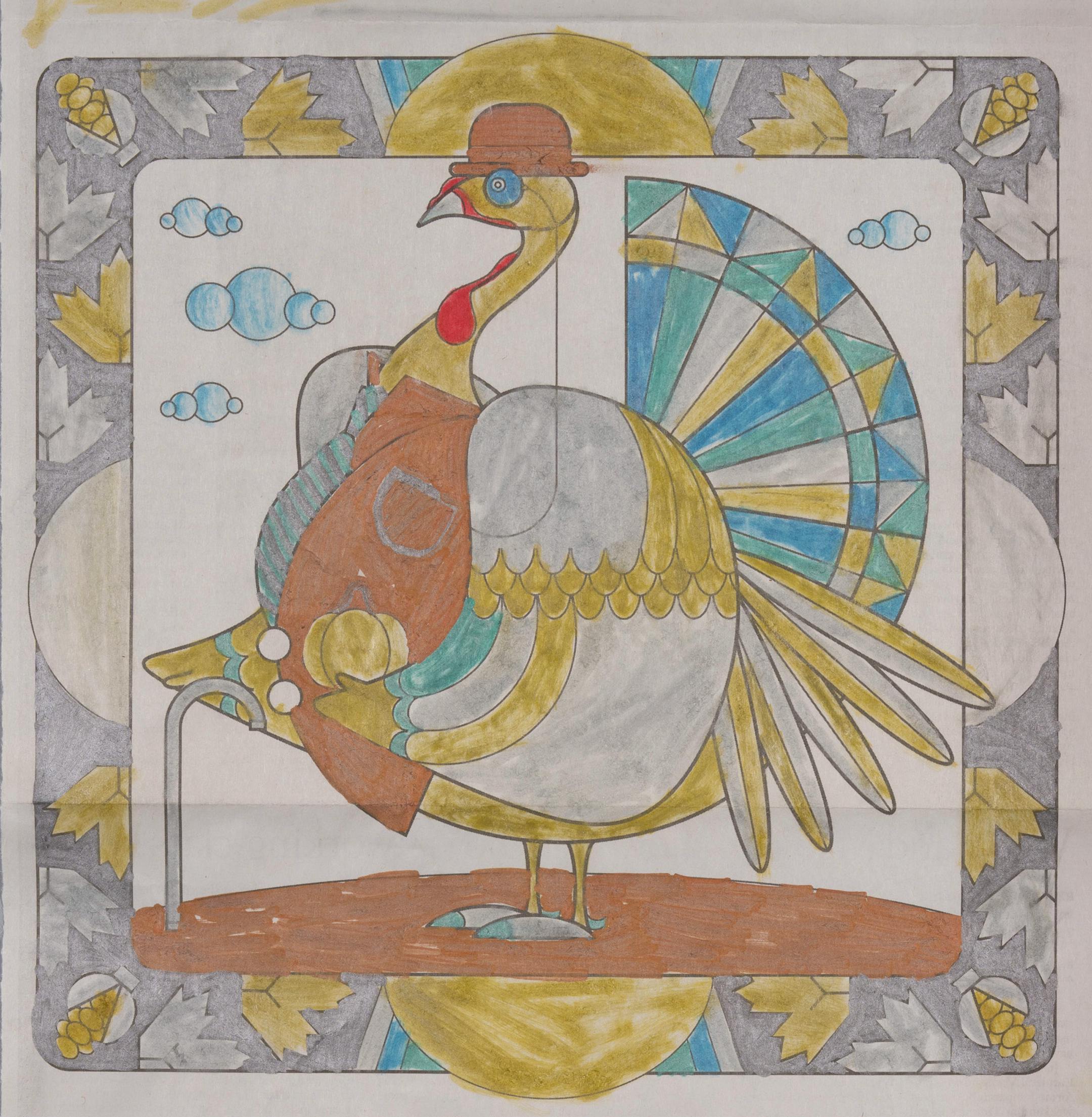 Scully Coplan, 8, of Excelsior was the 2nd place winner in the 5-8 age group. The winning entries in the Star Tribune's annual Oh, You Turkey! coloring contest were photographed in the studio on Wednesday, December 14, 2022. ] JEFF WHEELER • jeff.wheeler@startribune.com
