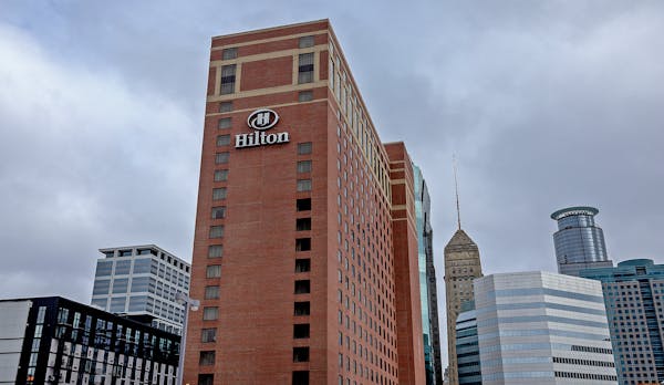 The Hilton Hotel Minneapolis was auctioned off on Friday.