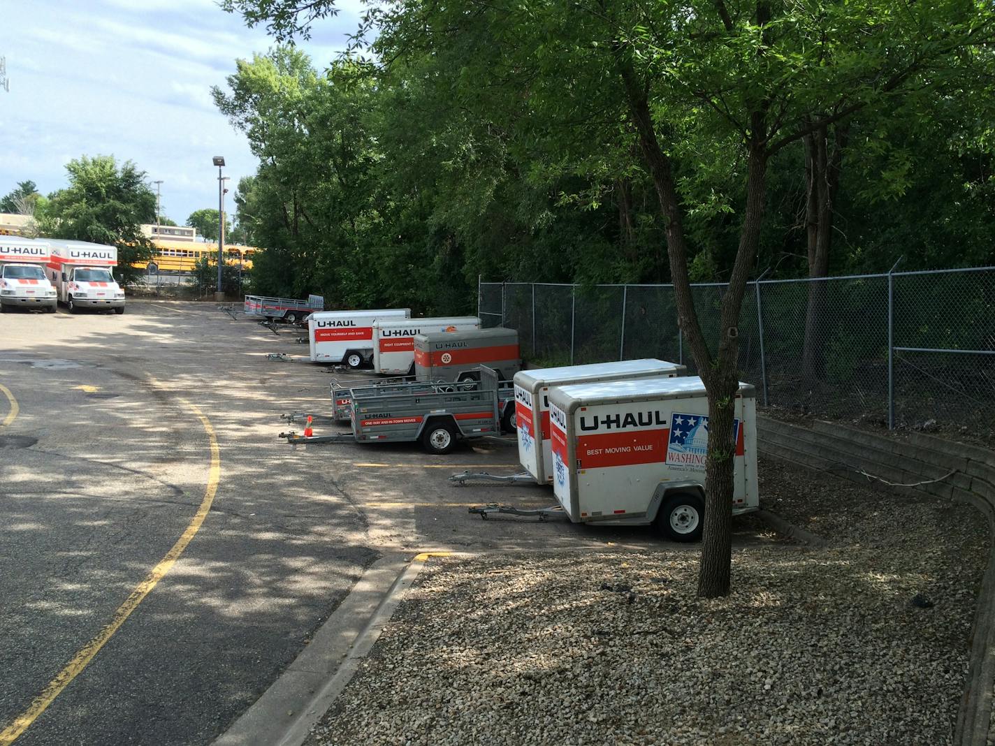 Poor stormwater management by the city of Bloomington has caused repeated flooding to this U-Haul lot, a lawsuit contends.