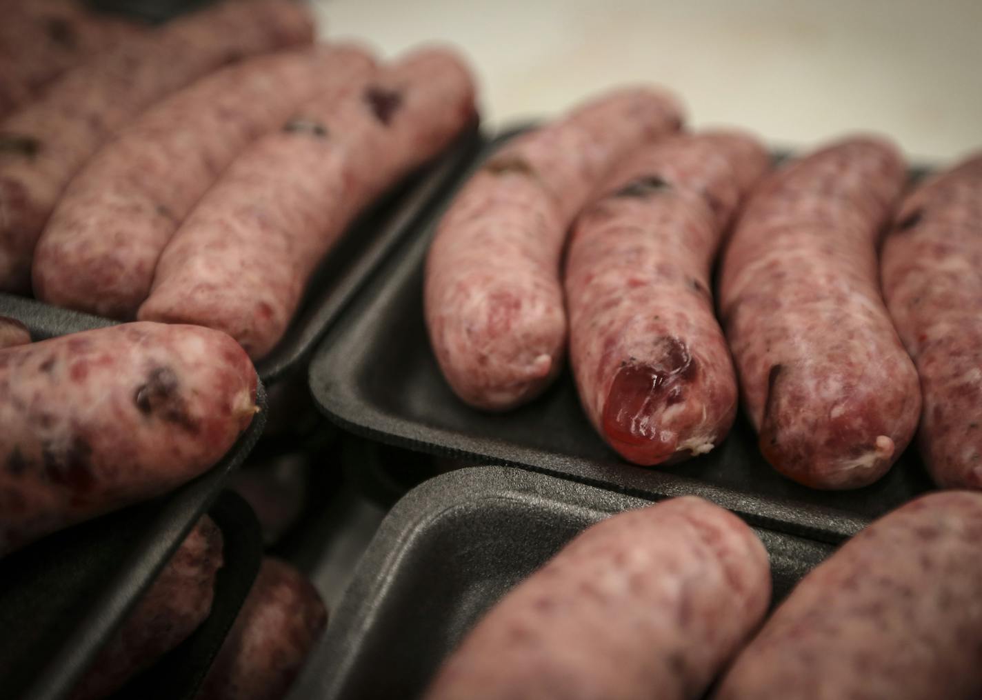 Gummy bear brats at Gundhofer's Old-Fashion Meats in Hugo, Minn. on Tuesday, July 1, 2014. ] RENEE JONES SCHNEIDER &#x2022; reneejones@startribune.com