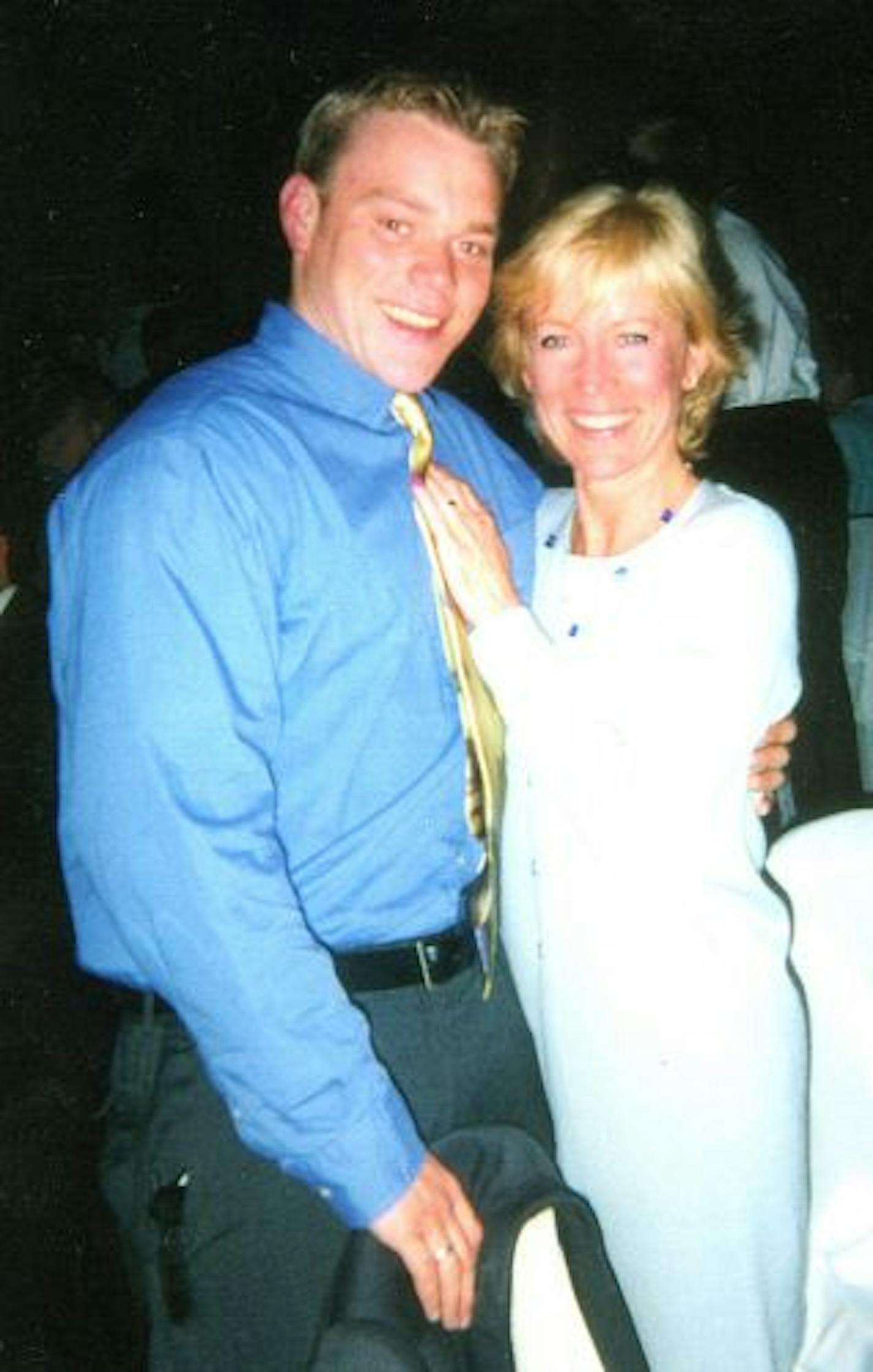 Jan Jenkins with her son, Chris, 21, who disappeared on Halloween night, 2002.