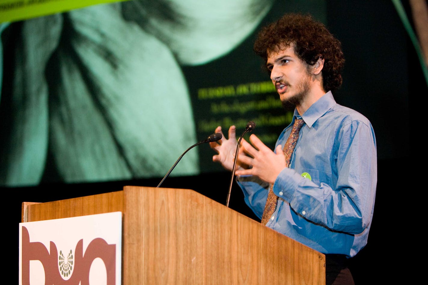 Timothy DenHerder-Thomas and other Macalester students set up training in leadership and "being social entrepreneurs for community development."