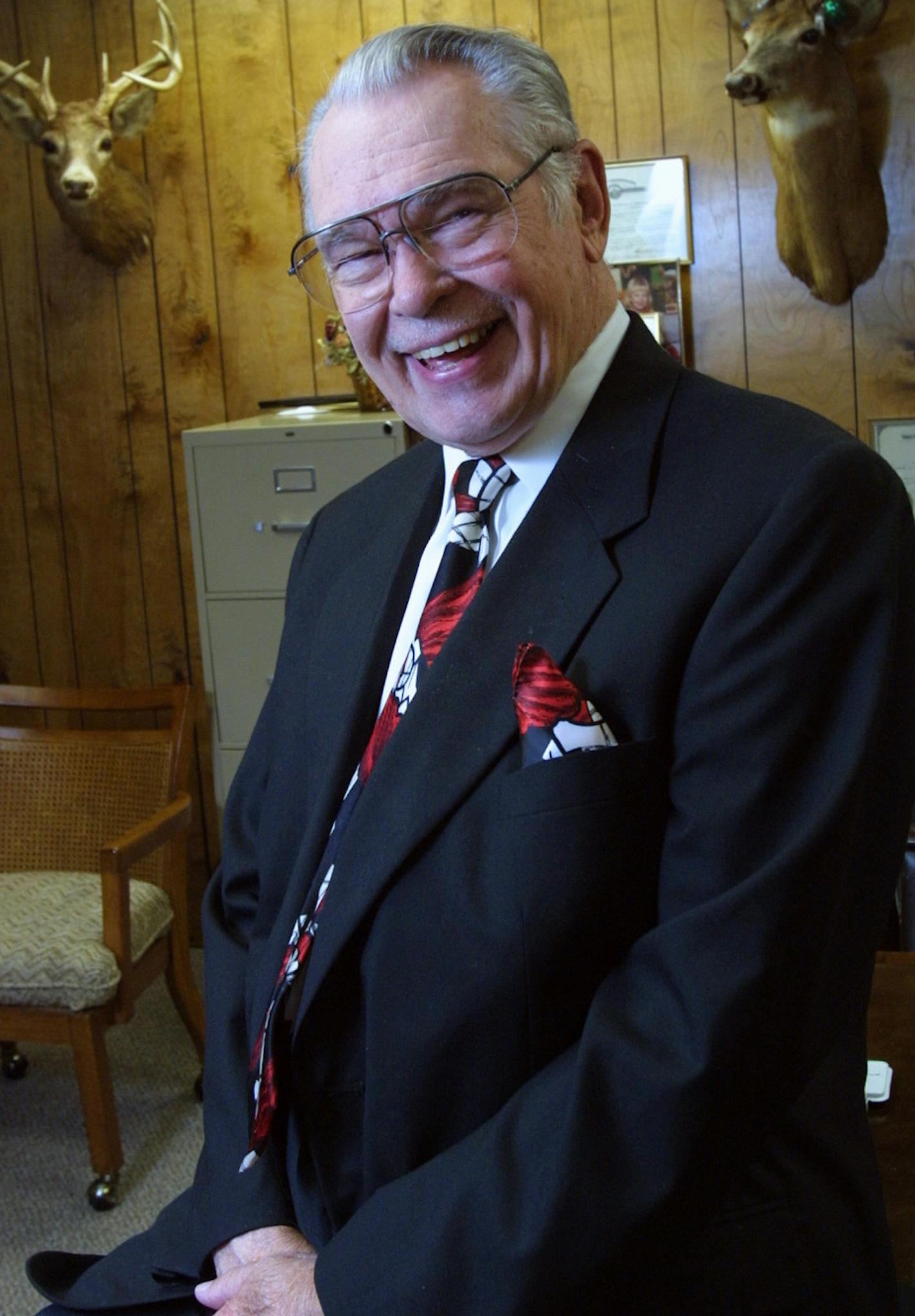 New Brighton, MN 5/30/2002 Portrait of Jack Prescott, attorney who advertises his services related to bankruptcy,- as of last year he has done 50,000 cases.