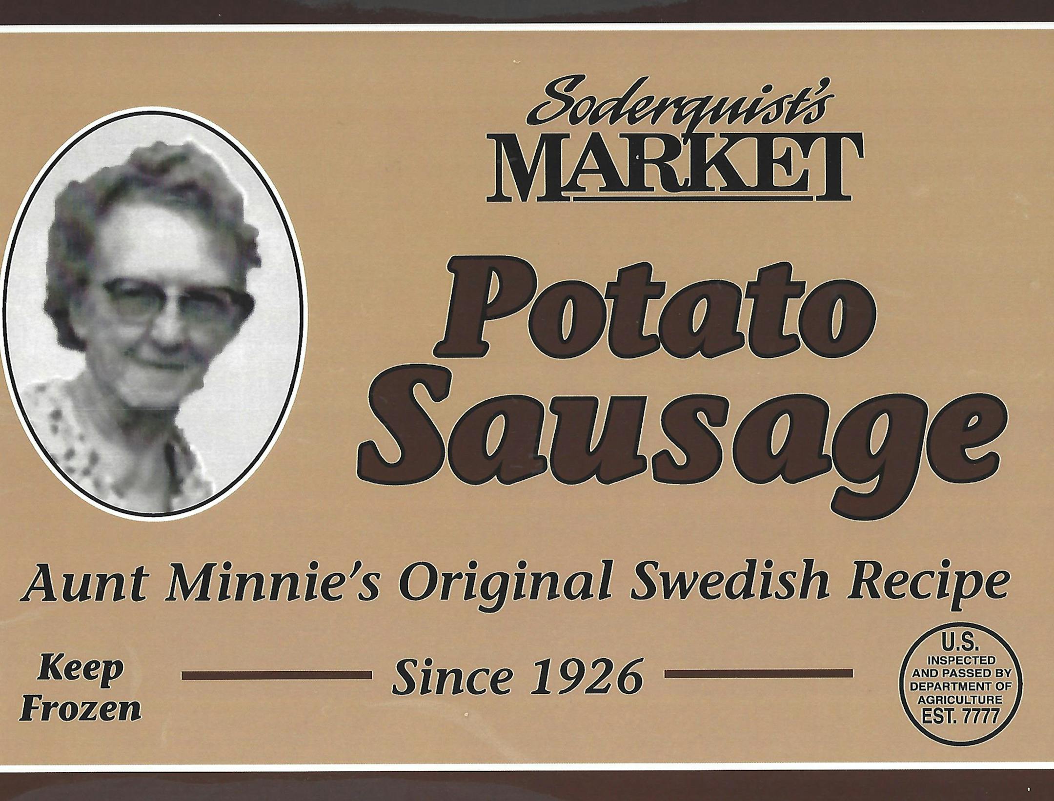 Soderquist Market, potato sausage