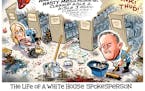 Sack cartoon: Paging Kellyanne Conway and Sean Spicer