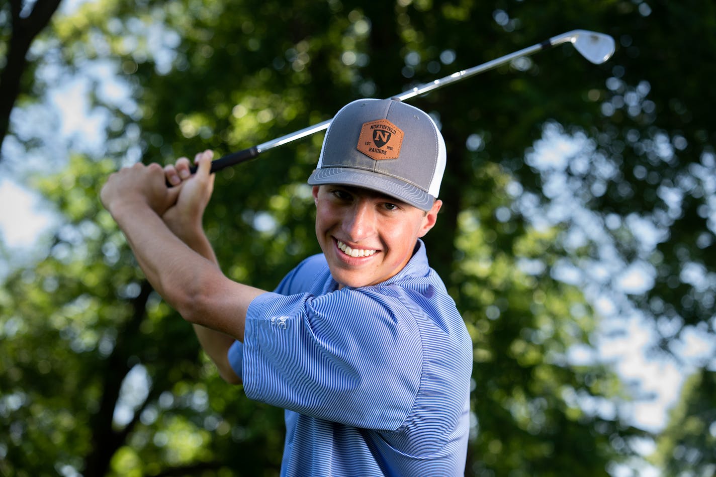 Star Tribune Metro Boys' Golfer of the Year Nate Stevens photographed at the Northfield Golf Club in Northfield, Minn., on Monday, June 27, 2022. ] RENEE JONES SCHNEIDER • renee.jones@startribune.com