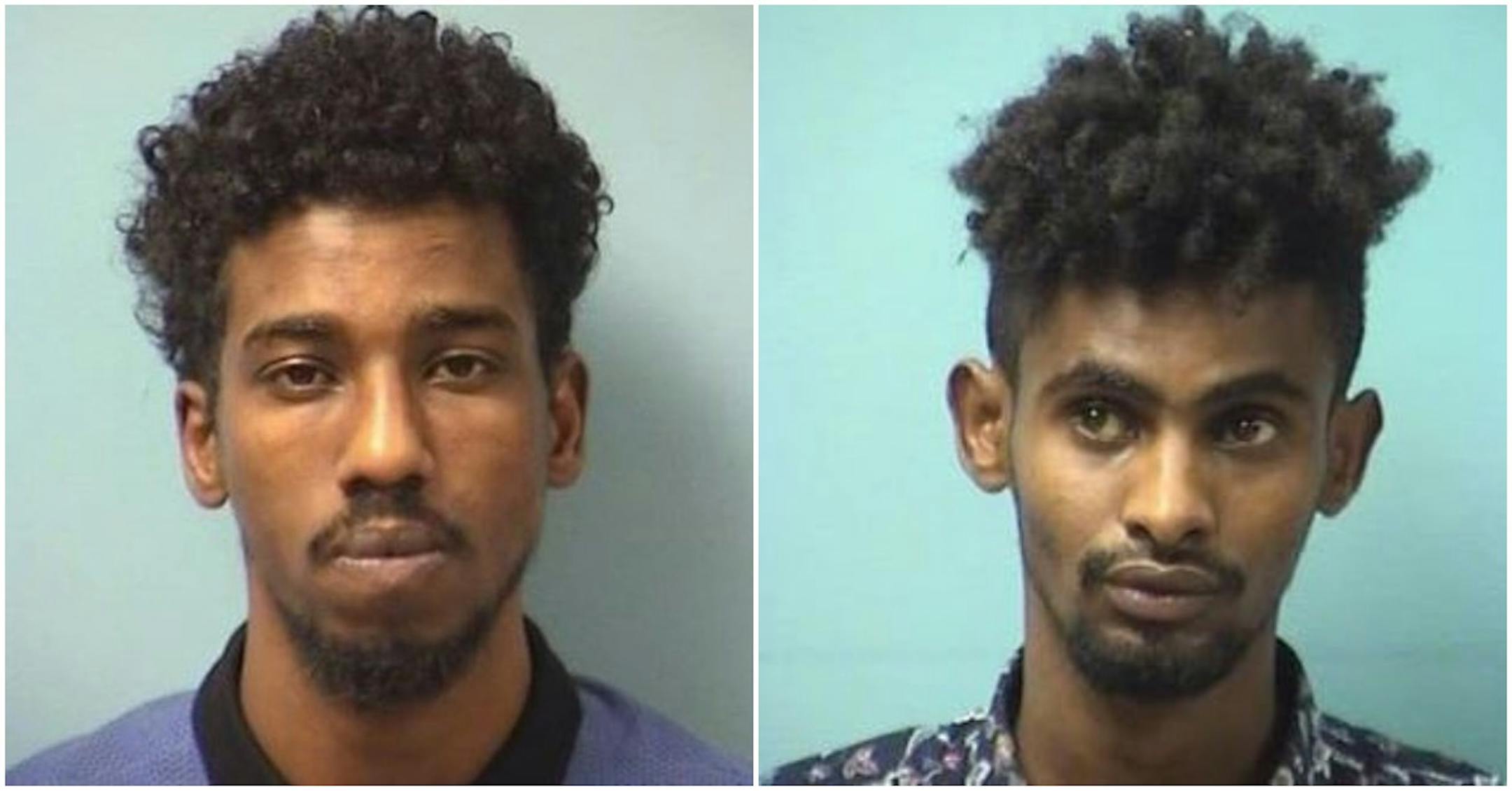 Sahal Hassan, left, and Abdirahin Ali