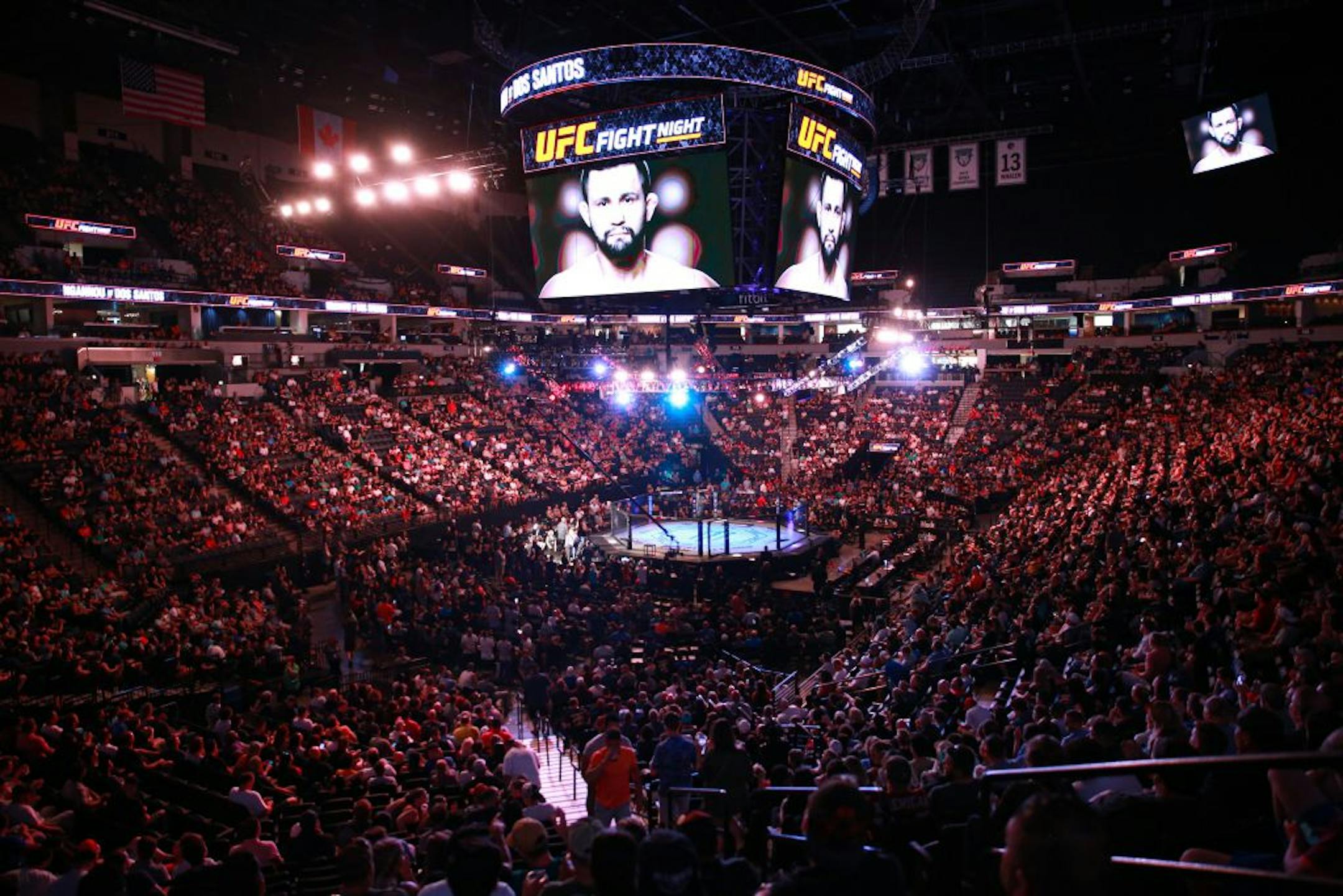 Overall view of Target Center during UFC Fight Night. ALEX KORMANN ¥ alex.kormann@startribune.com UFC Fight Night was held at Target Center on Saturday June 29, 2019. Francis Ngannou and Junior Dos Santos headlined the event.