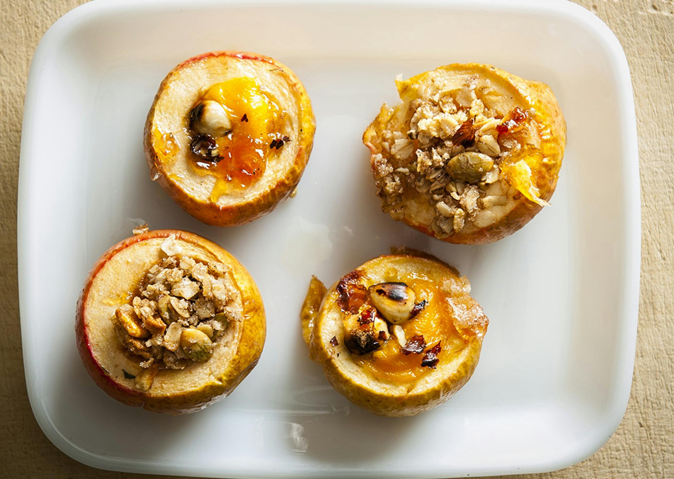 Chestnut crabapples — about the size of pingpong balls — can be a dessert or an appetizer, depending on the filling.