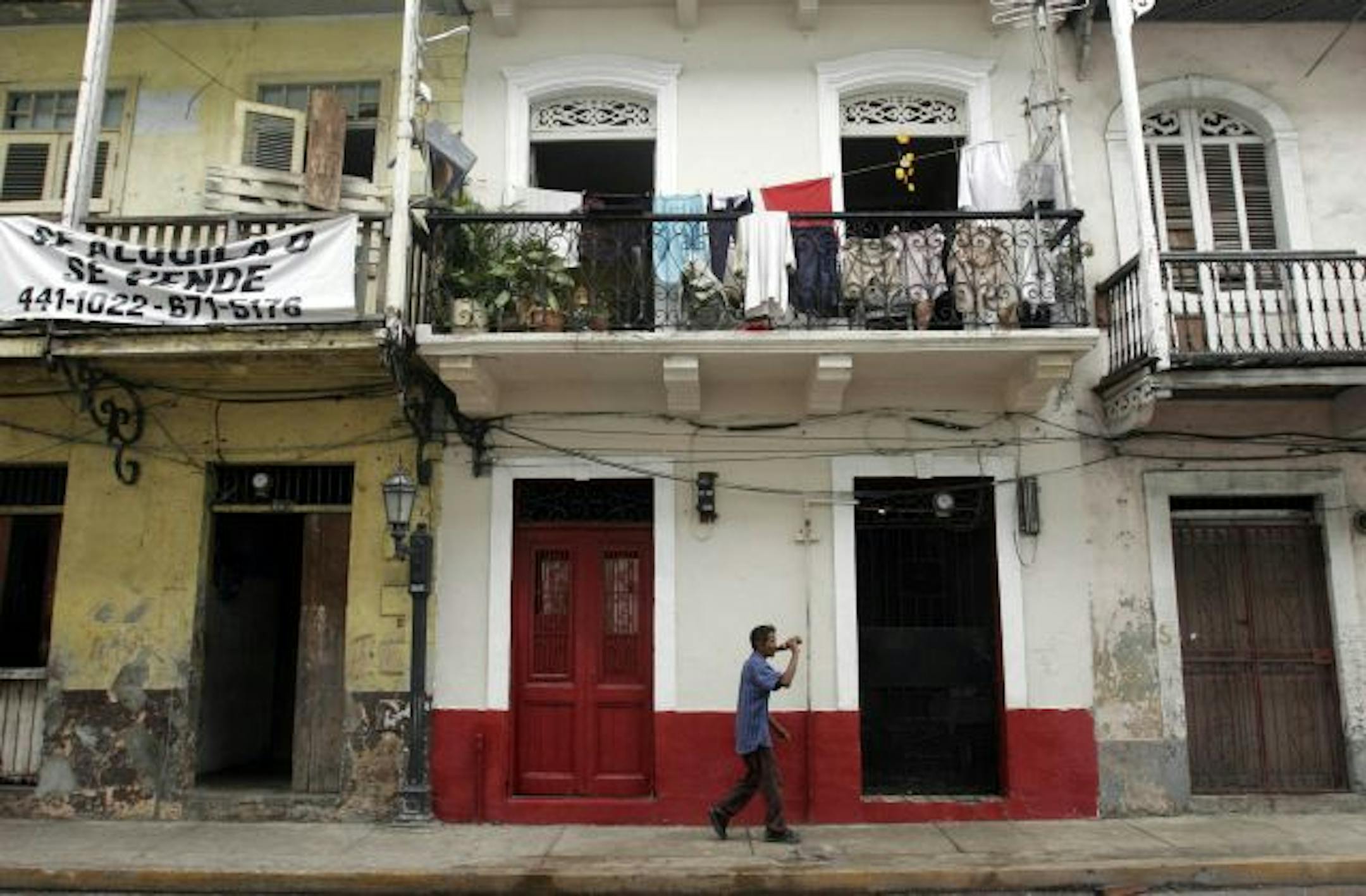 Panama City's Casco Viejo is an old colonial neighborhood with narrow streets and pastel-colored buildings in the midst of renovation. Its architecture resembles New Orleans' French Quarter. Photo: Arnulfo Franco/Associate Press