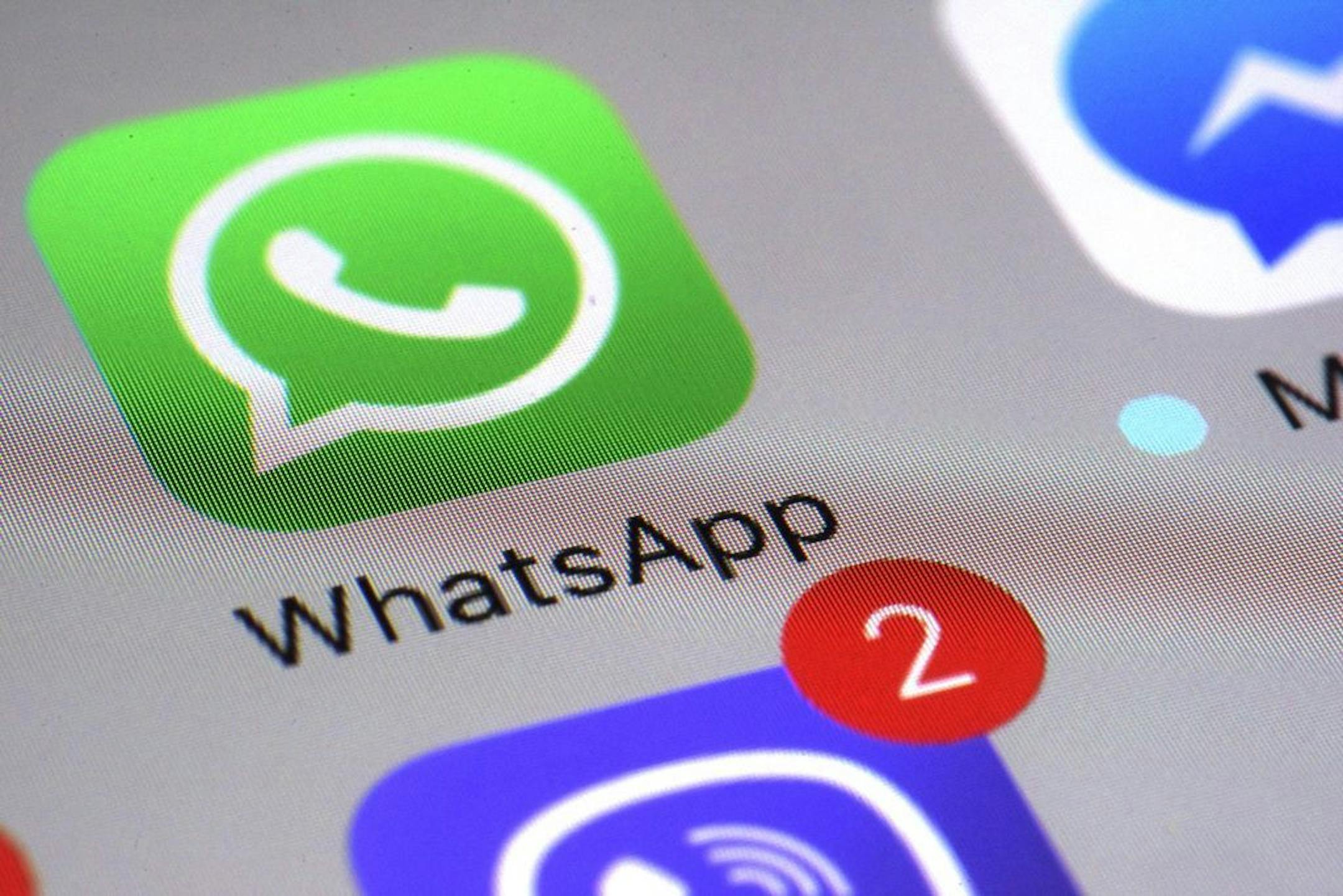 WhatsApp appears on a smartphone, Friday, March 10, 2017, in New York.