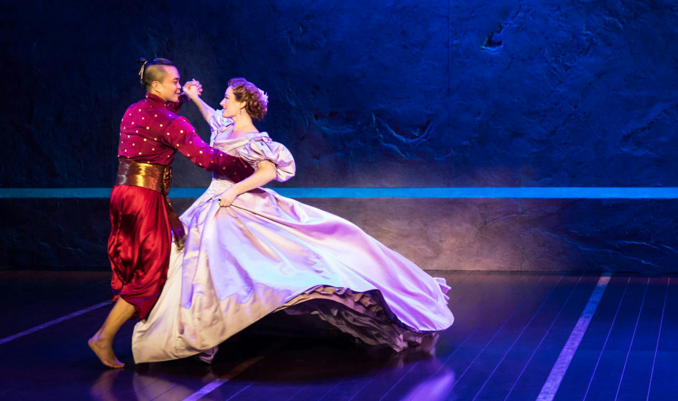 Jose Llana and Laura Michelle Kelly in Rodgers-Hammersteins The King and I.
Photo by Matthew Murphy