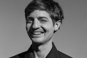 black and white photo of author Simon Rich